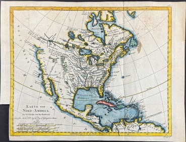 Schwabe after Bellin - Map of North America
