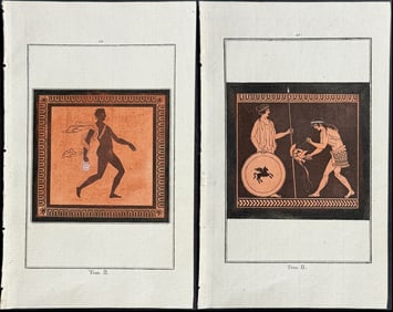 Hancarville - 6 Etruscan Vase Design Engravings