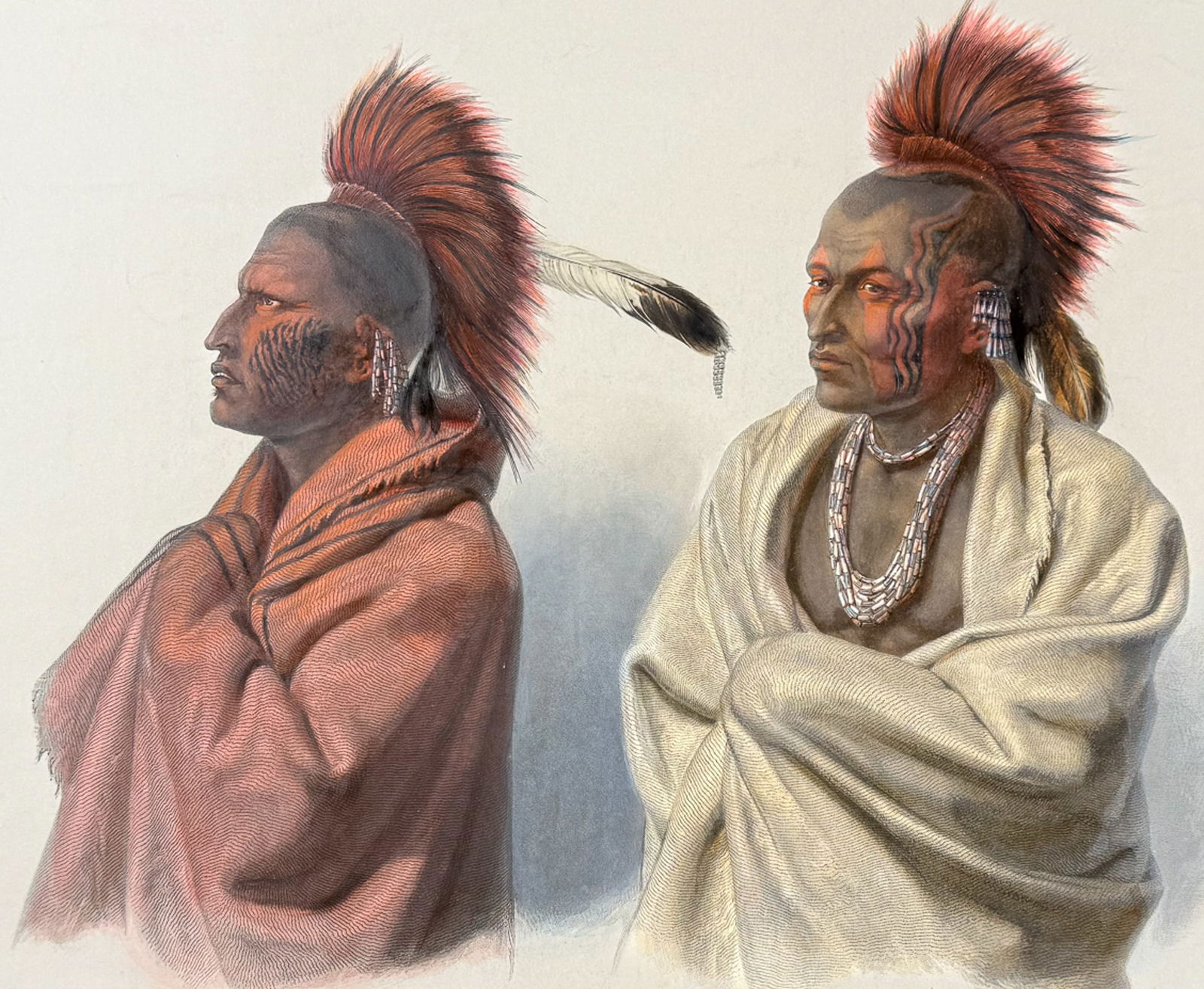 Karl Bodmer - Massika, Saki Indian Wakusasse, Musquake Indian (1 of 2)