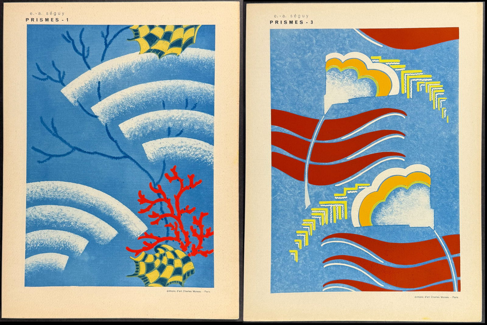 Seguy - 4 Pochoirs of Geometric Motif Designs (1 of 5)