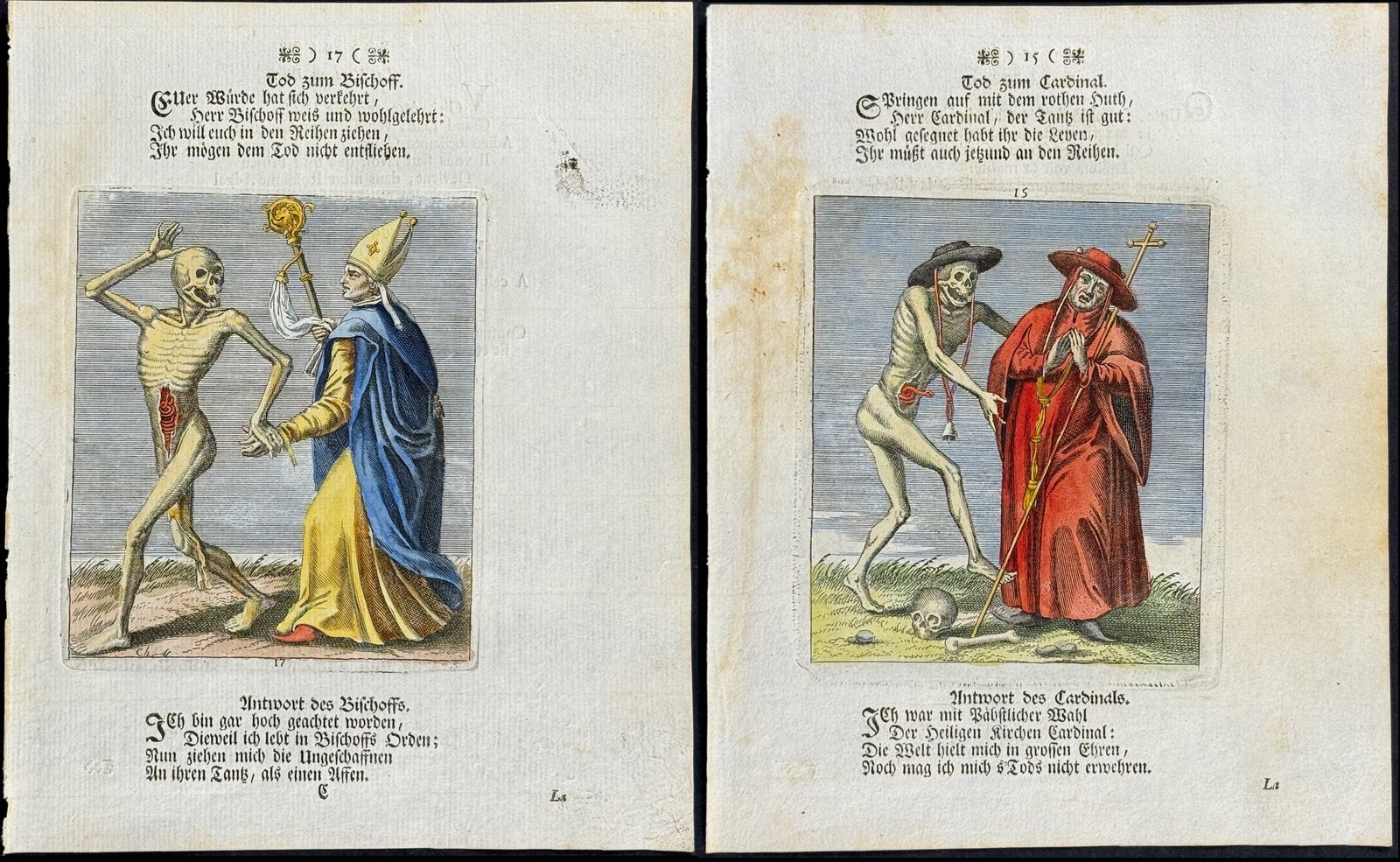Merian - Pair of Dance of Death Engravings (1 of 3)