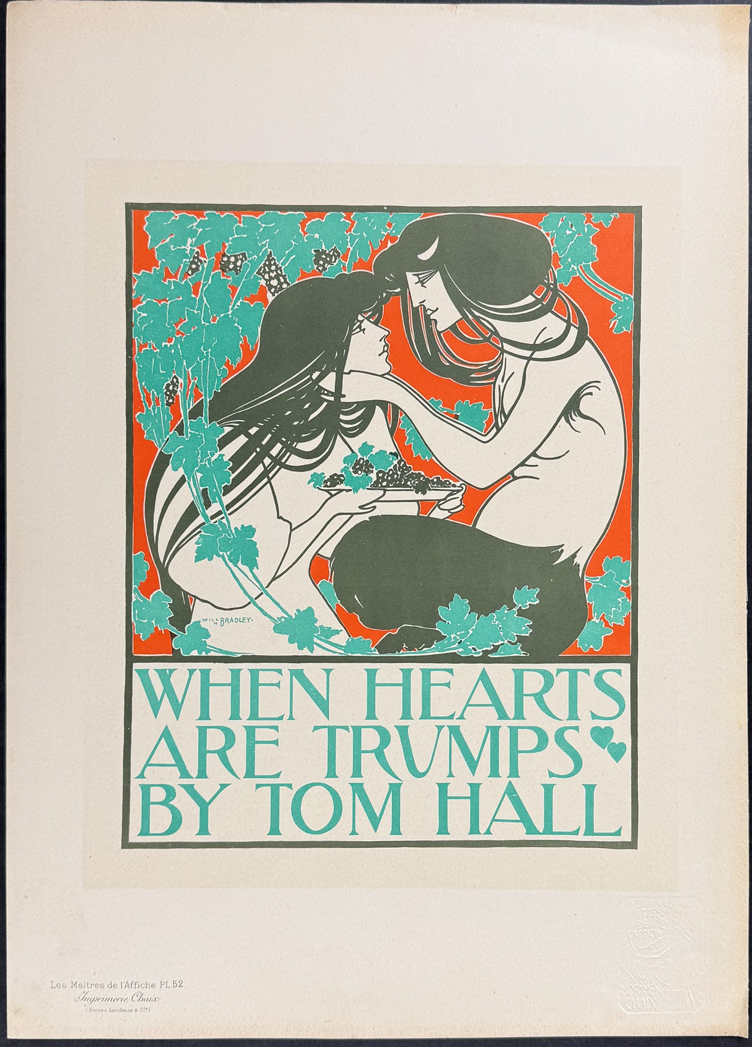 Maitres Affiches by Bradley - When Hearts Are Trumps (1 of 1)