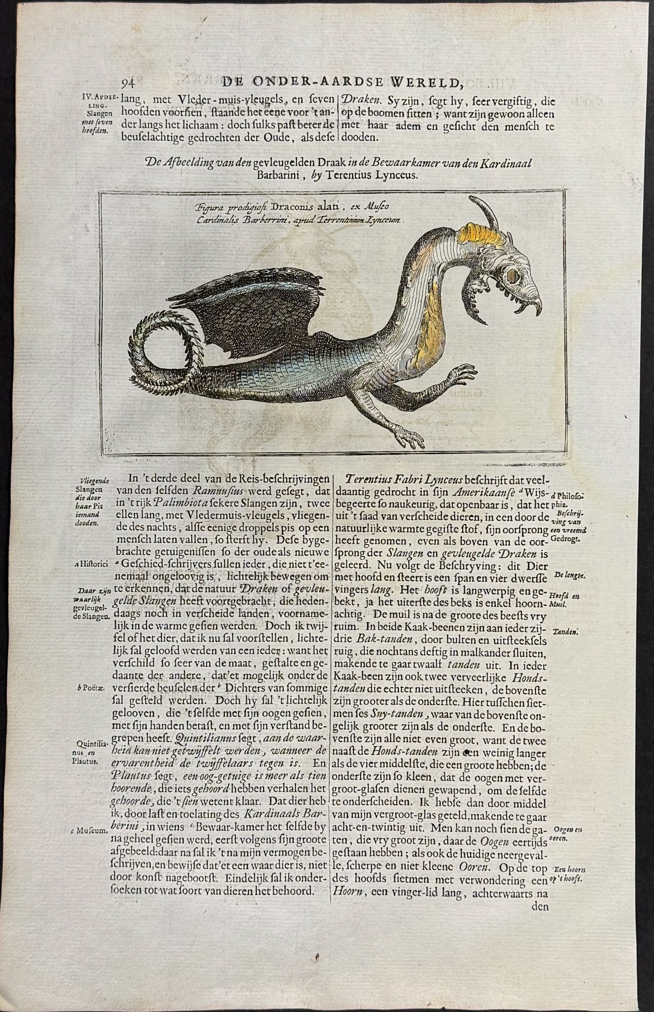 Kircher, pub. 1682 - Dragon - 2