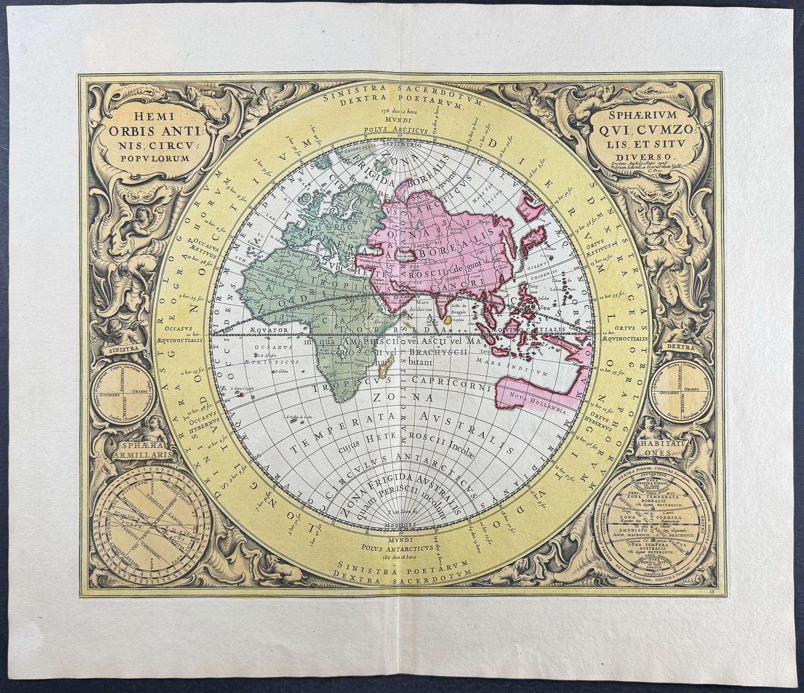 Cellarius - 3 Celestial Chart Engravings - 2