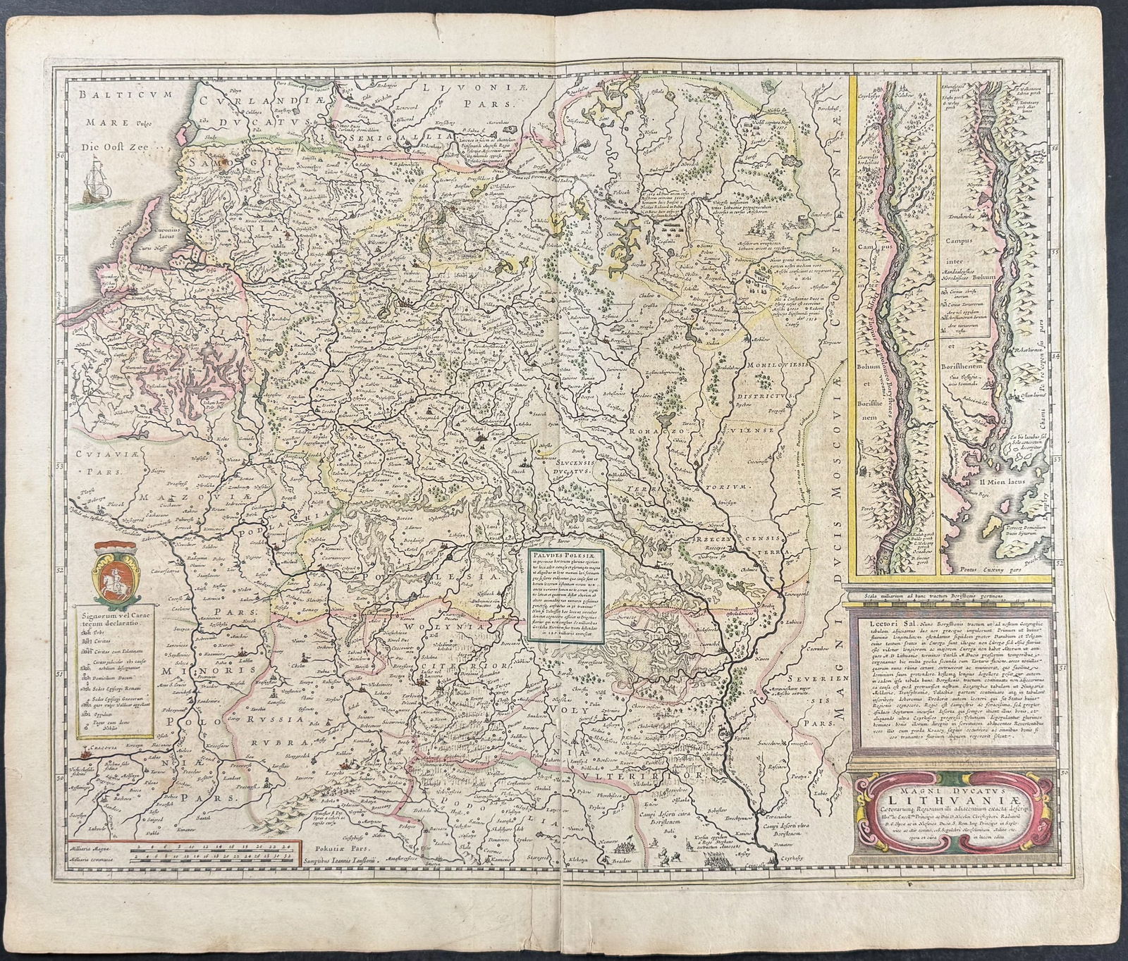 Jansson & Hondius, pub. 1656 - Map of Lithuania (1 of 2)