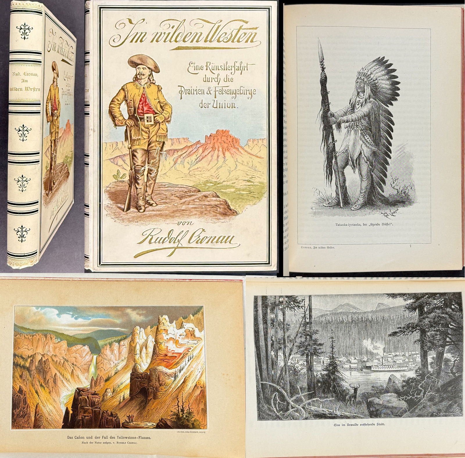 Cronau's Im Wilden Westen.. - Volume with 8 Plates (1 of 12)