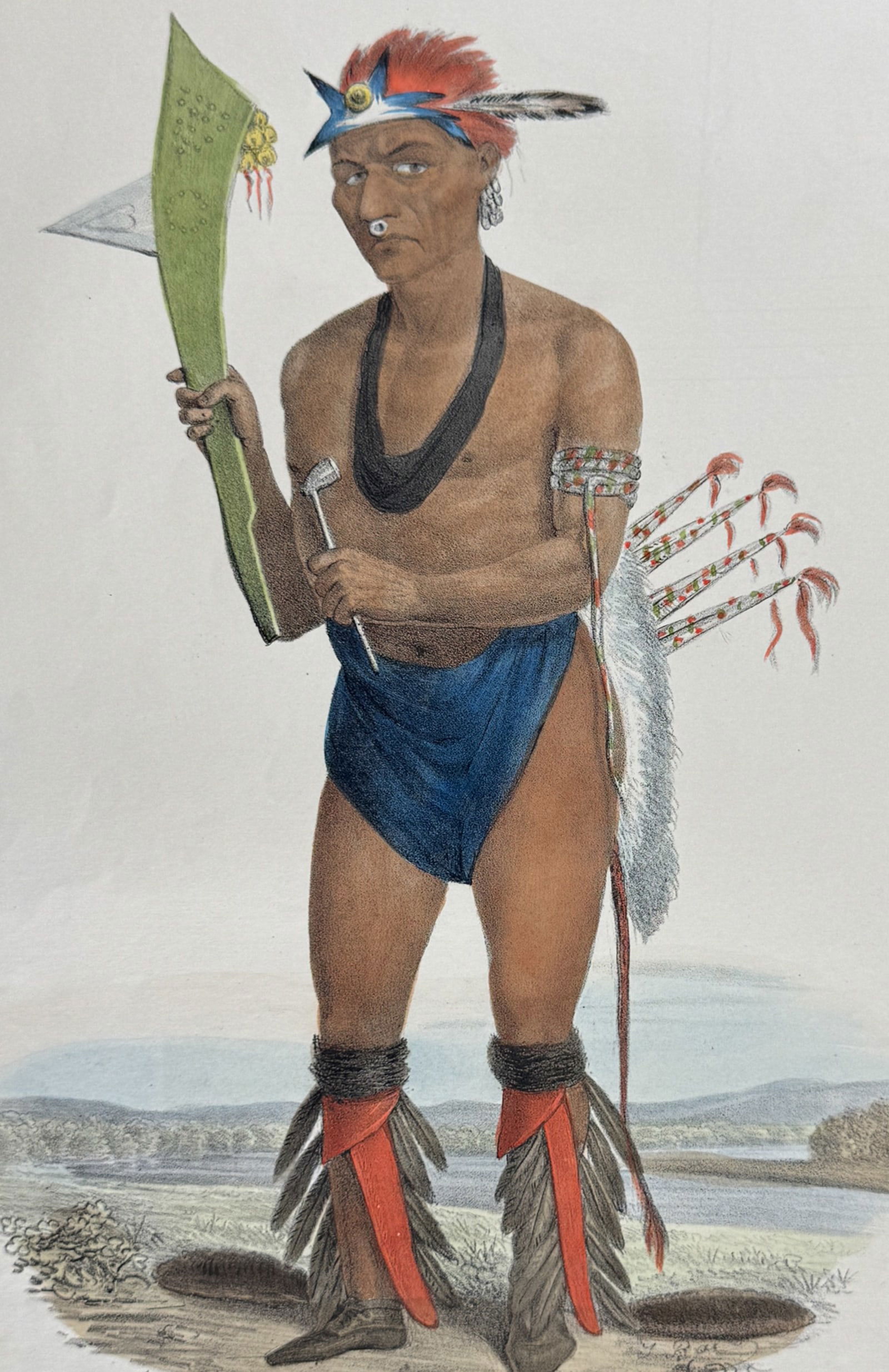 Lewis - Cut-Taa-Tas-Tia, A Celebrated Chief of the Fox Tribe (1 of 2)
