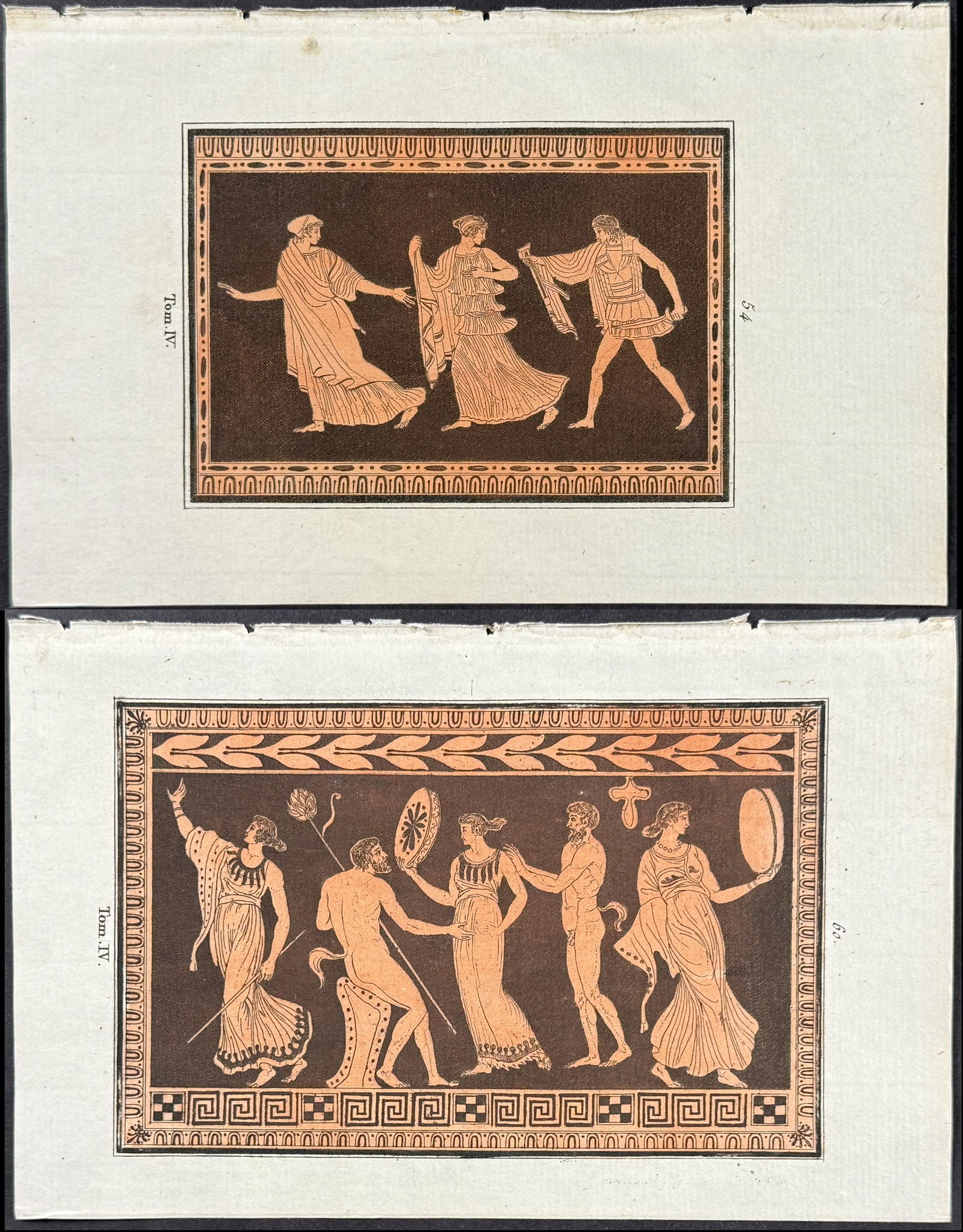 Hancarville - 4 Etruscan Vase Design Engravings (1 of 5)