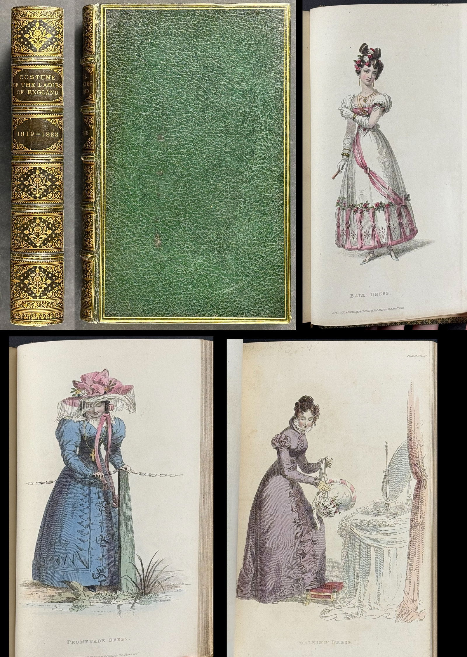 Ackermann's Repository of Arts - Volume Two with 177 Originally Hand-colored Fashion Engravings (1 of 11)