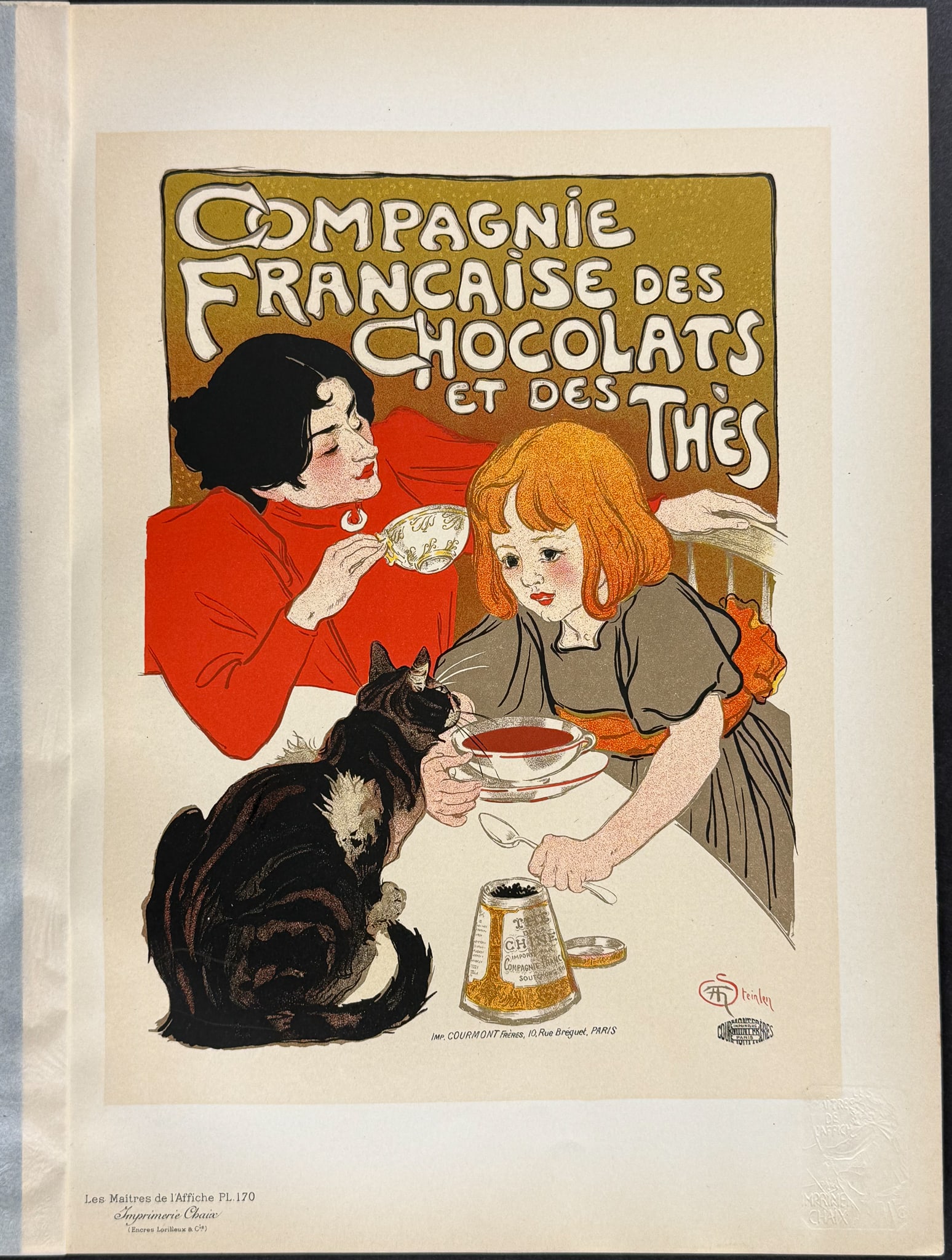 Maitres Affiches by Steinlen - Chocolat de la Compagnie Francaise (1 of 1)