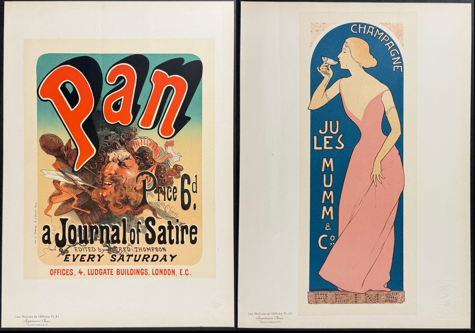 Maitres Affiches - 7 Poster Lithographs (1 of 8)