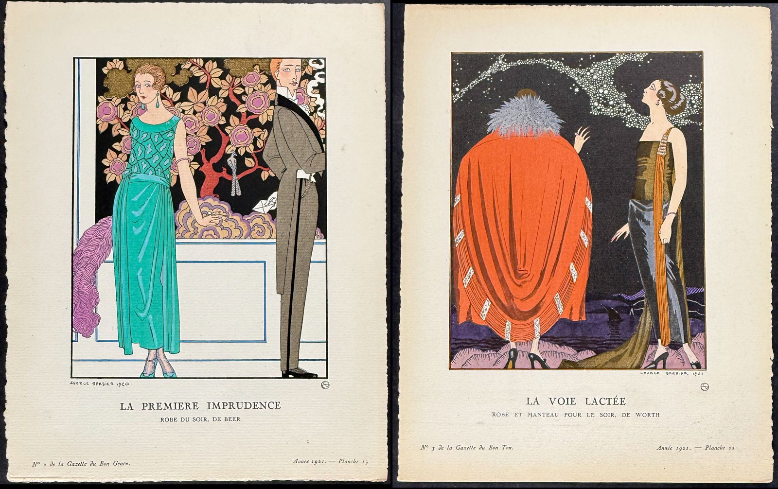 Bon Ton by Barbier - Pair of Fashion Pochoirs (1 of 3)