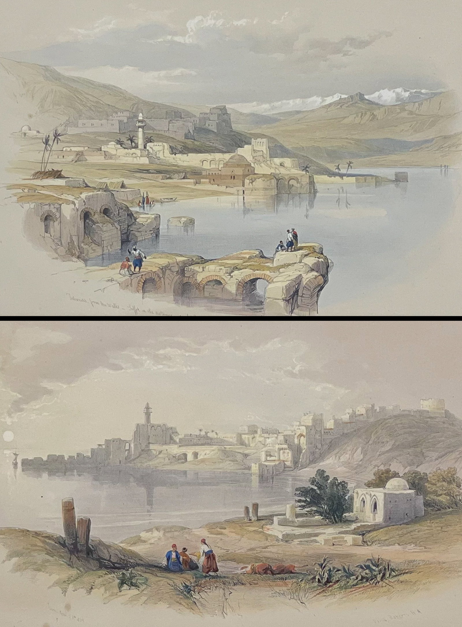 David Roberts, RSE - 5 Lithographs from Holy Land, Syria, Idumea, Arabia, Egypt, & Nubia (1 of 8)