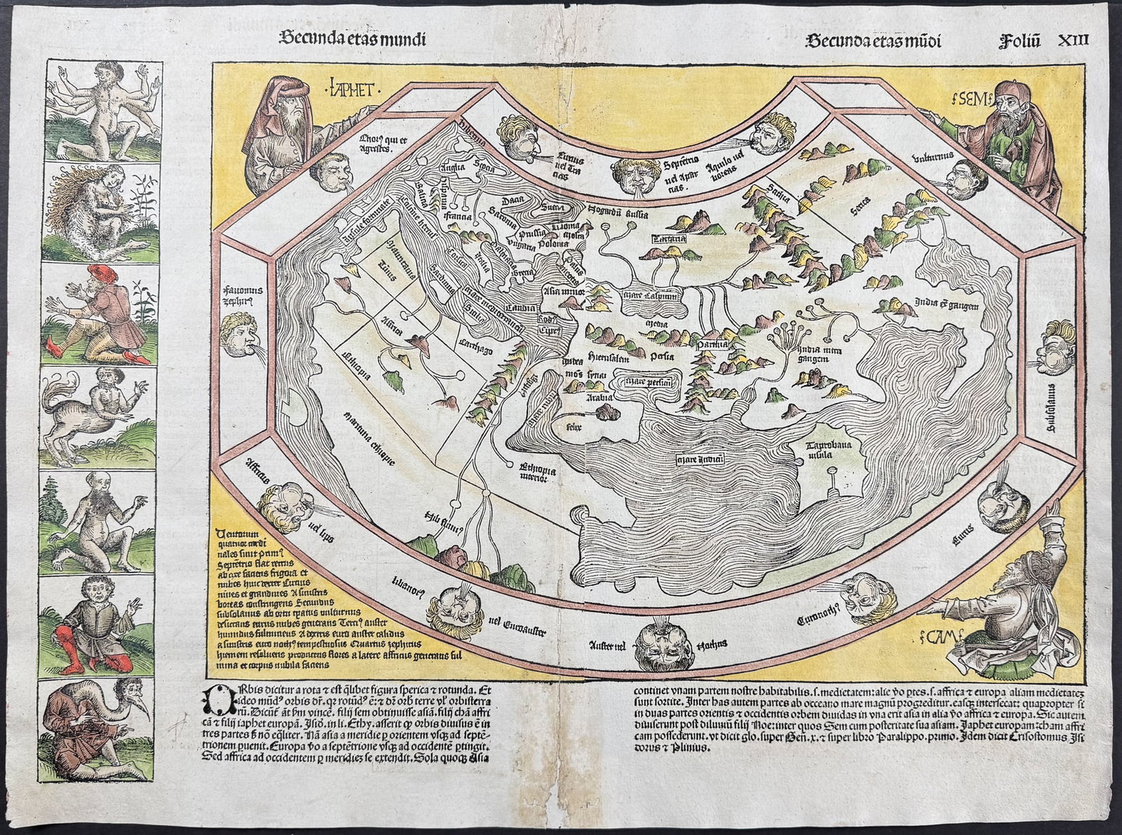 Schedel, pub. 1493 - Map of the World published 1493 - Before the Discovery of America, Last View of (1 of 2)