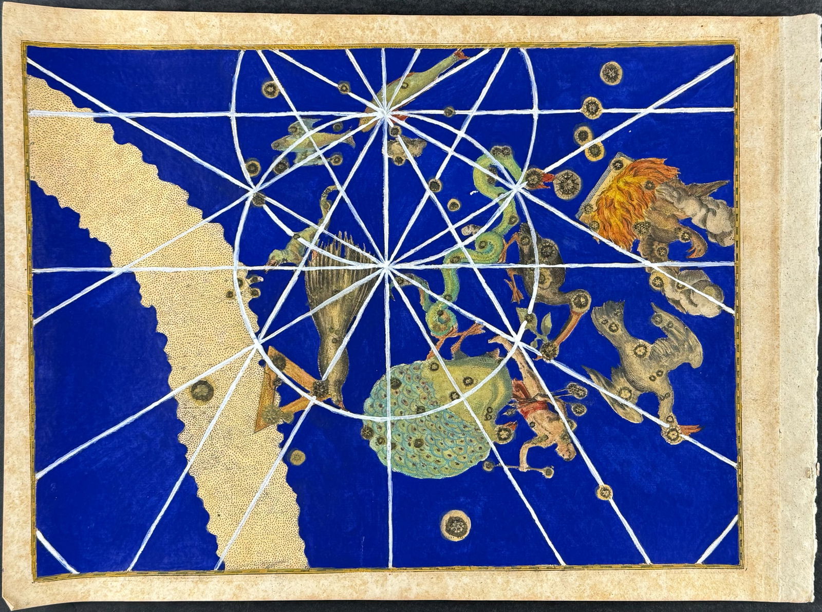 Bayer - Constellation or Star Chart of Apis Indica; Hydra; Pavo; Indus; Grus; Phoenix; Toucan; (1 of 1)