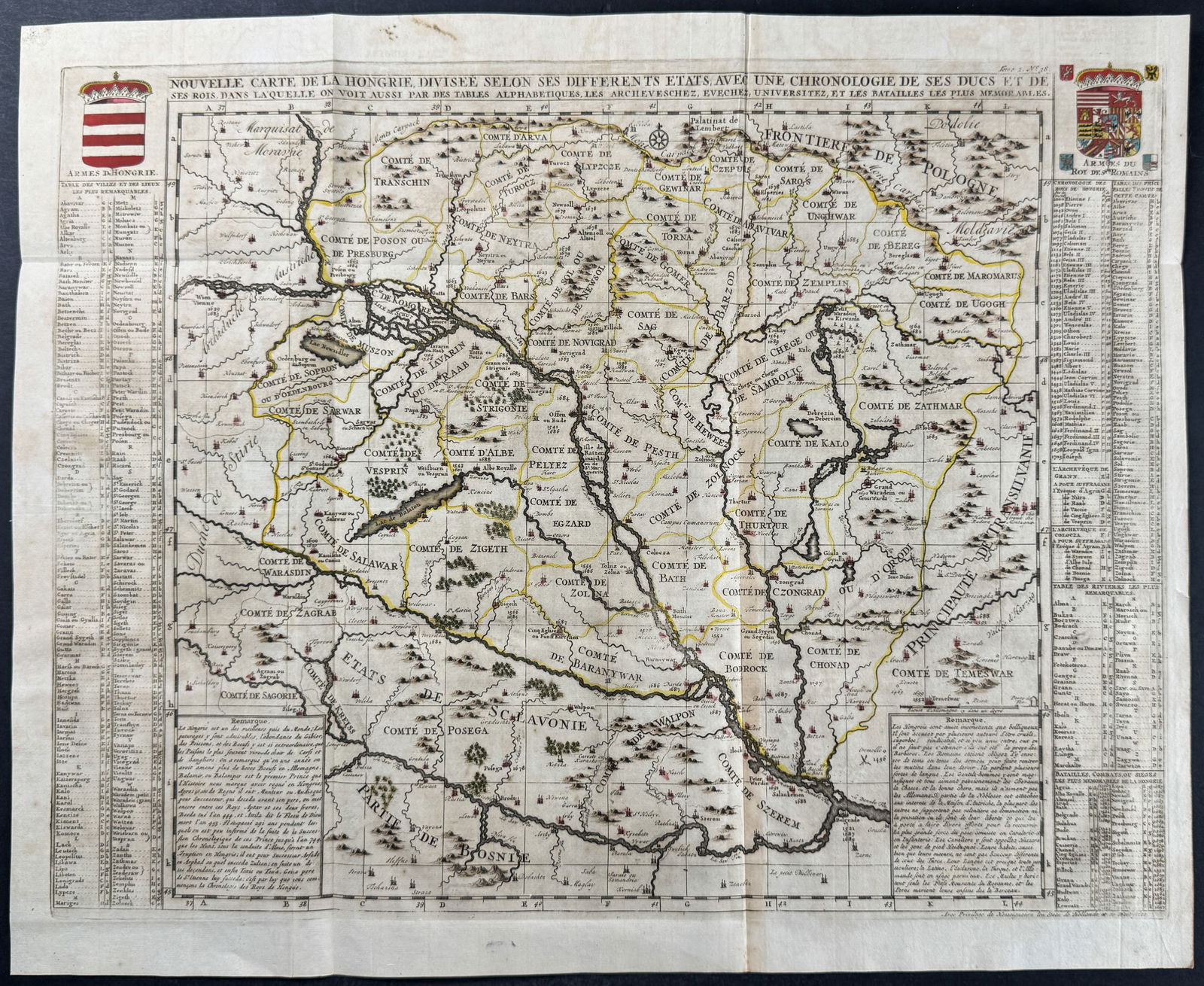 Chatelain - Map of Hungary