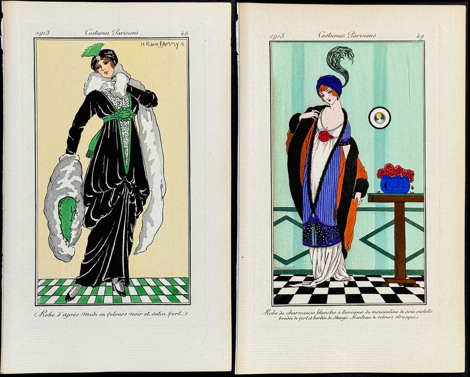 Journal des Dames - 4 Fashion Pochoirs (1 of 5)