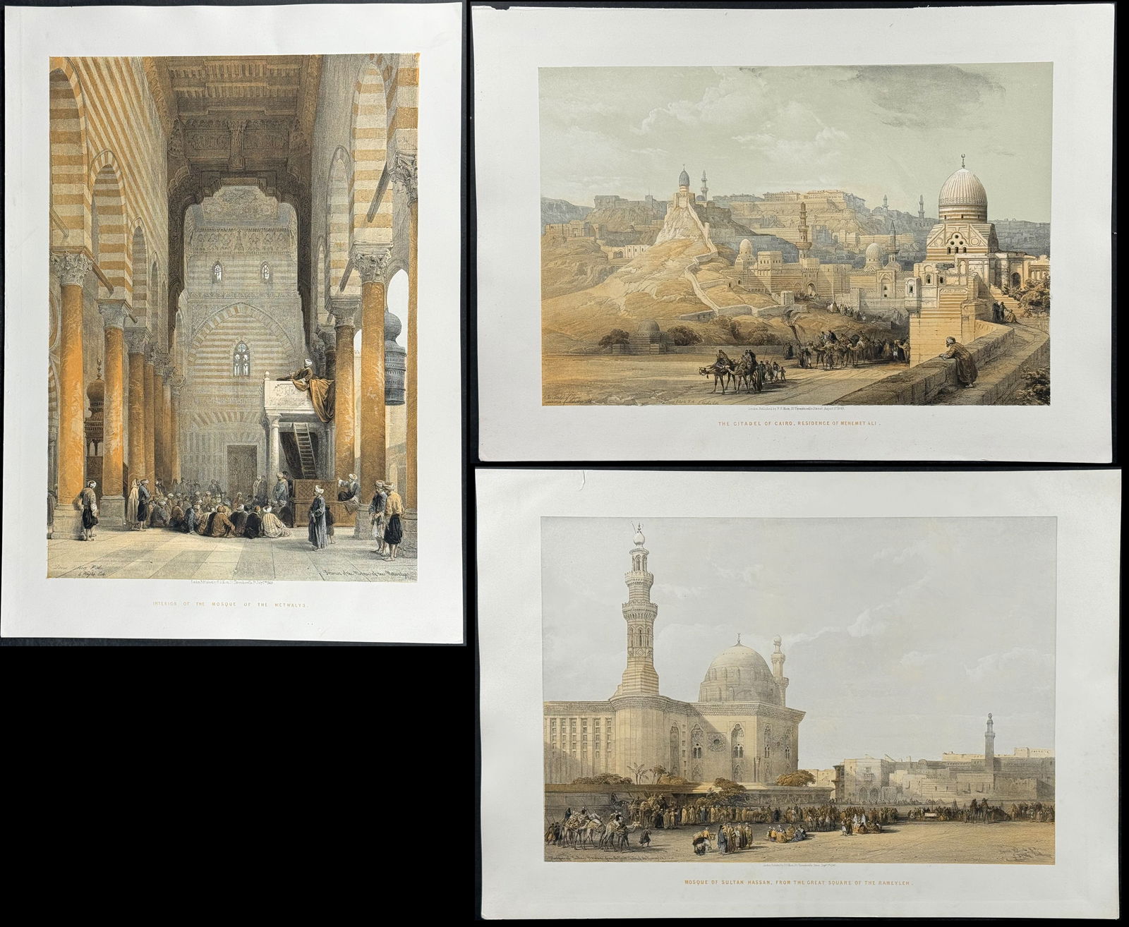 David Roberts - 4 Lithographs from Holy Land, Syria, Idumea, Arabia, Egypt, & Nubia (1 of 5)