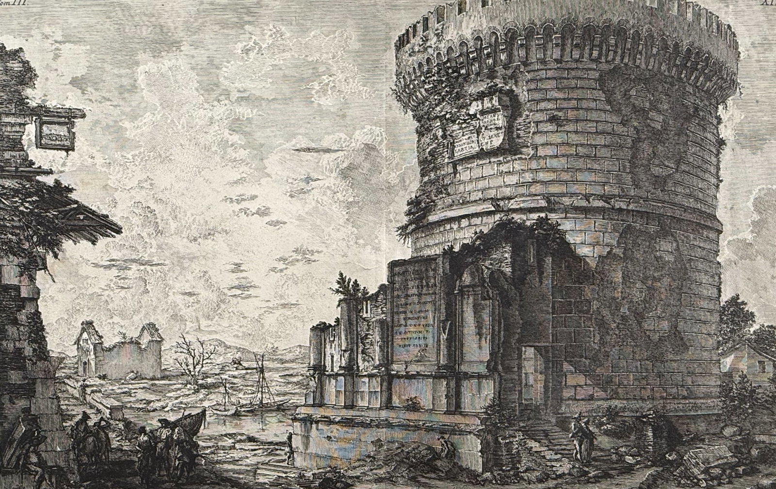 Piranesi, Folio - Sepolero de Plauzj in Tivoli (1 of 2)