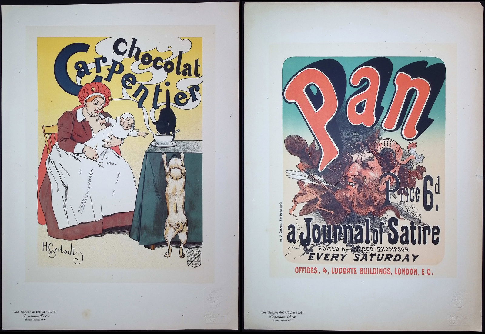 Maitres Affiches - 9 Poster Lithographs (1 of 10)