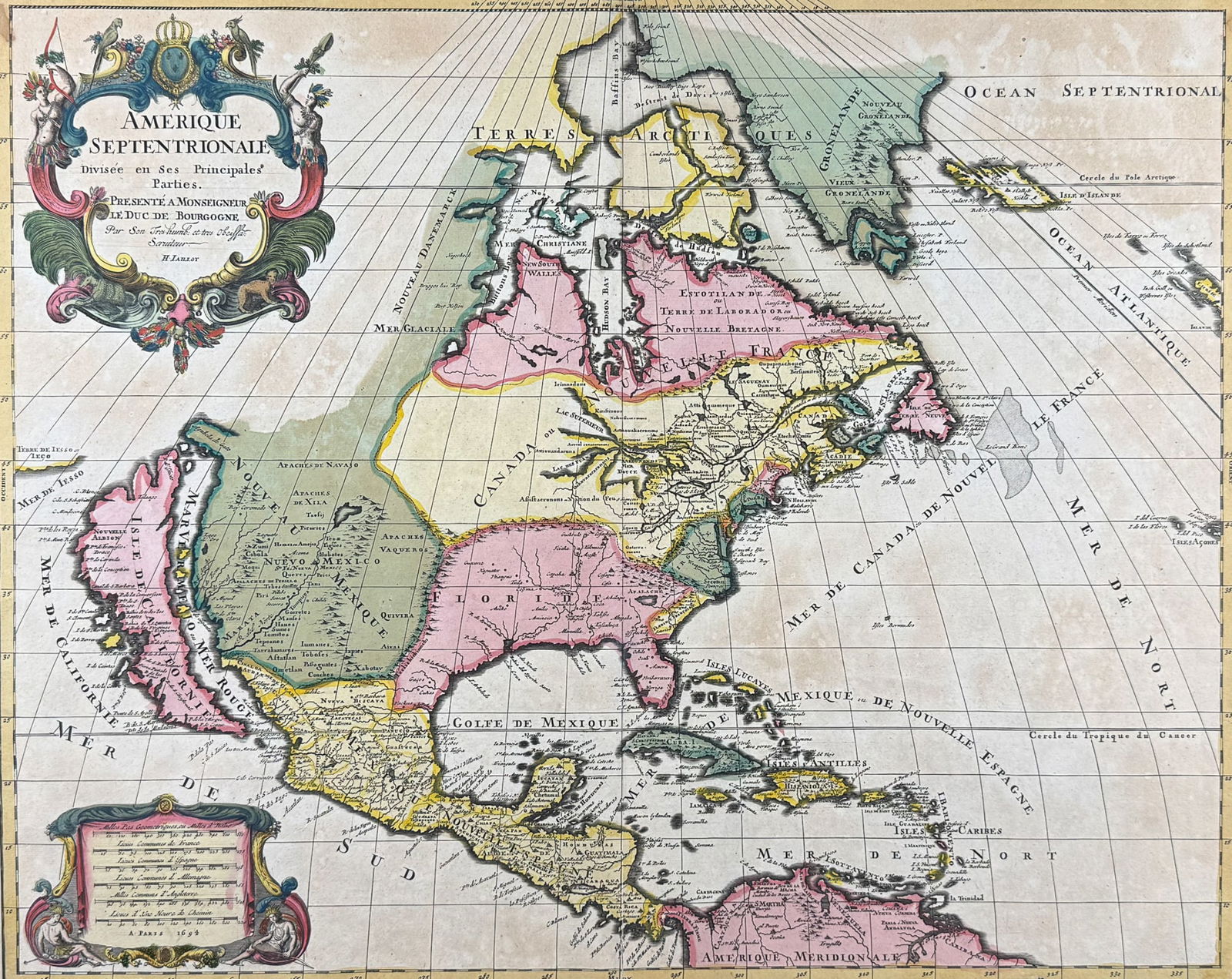 Mortier after Jaillot - Map of North America [Amerique Septentrionale] (1 of 3)