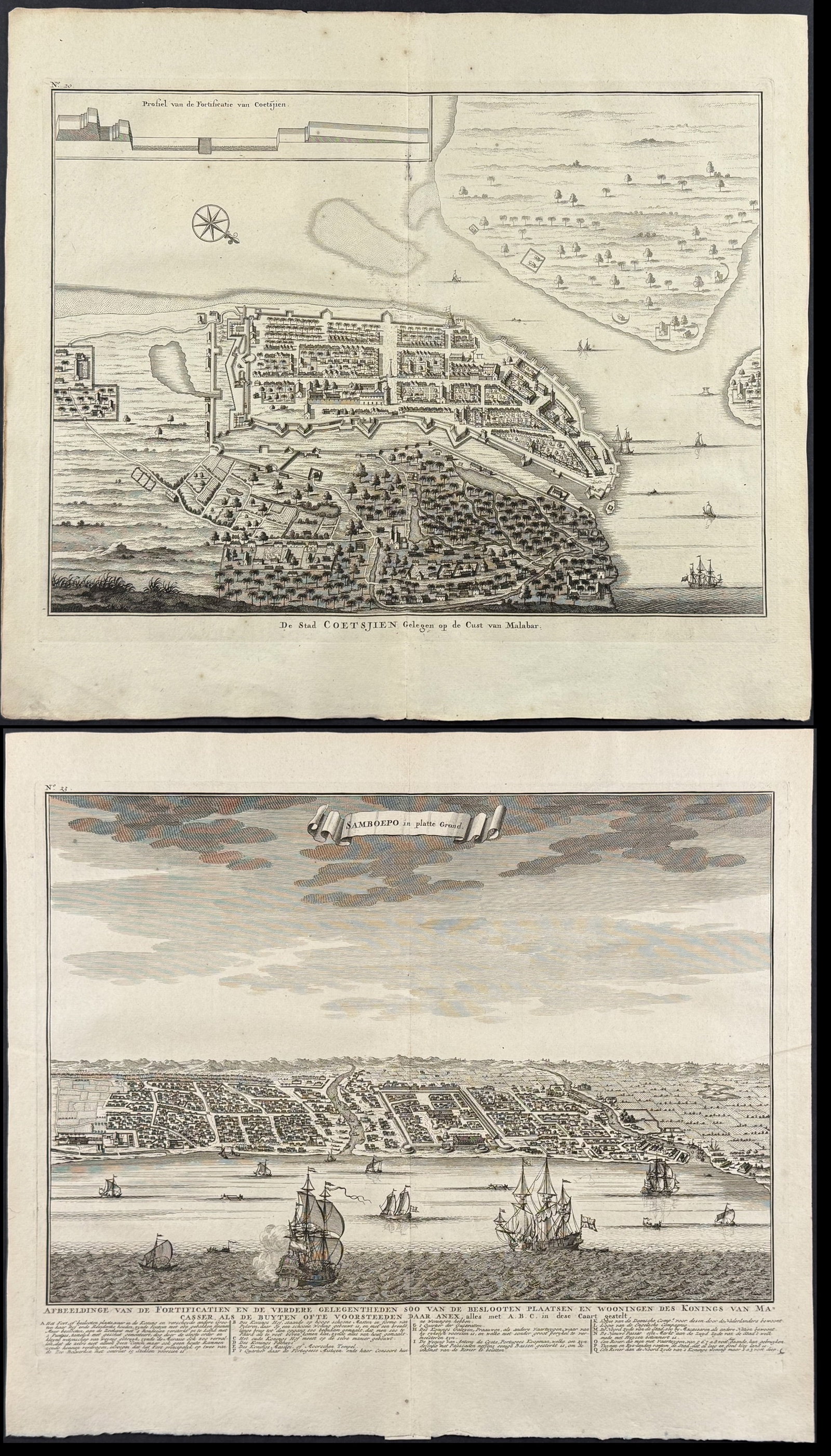 Valentijn - 5 Engravings with Views of India, China, & Indonesia (1 of 6)