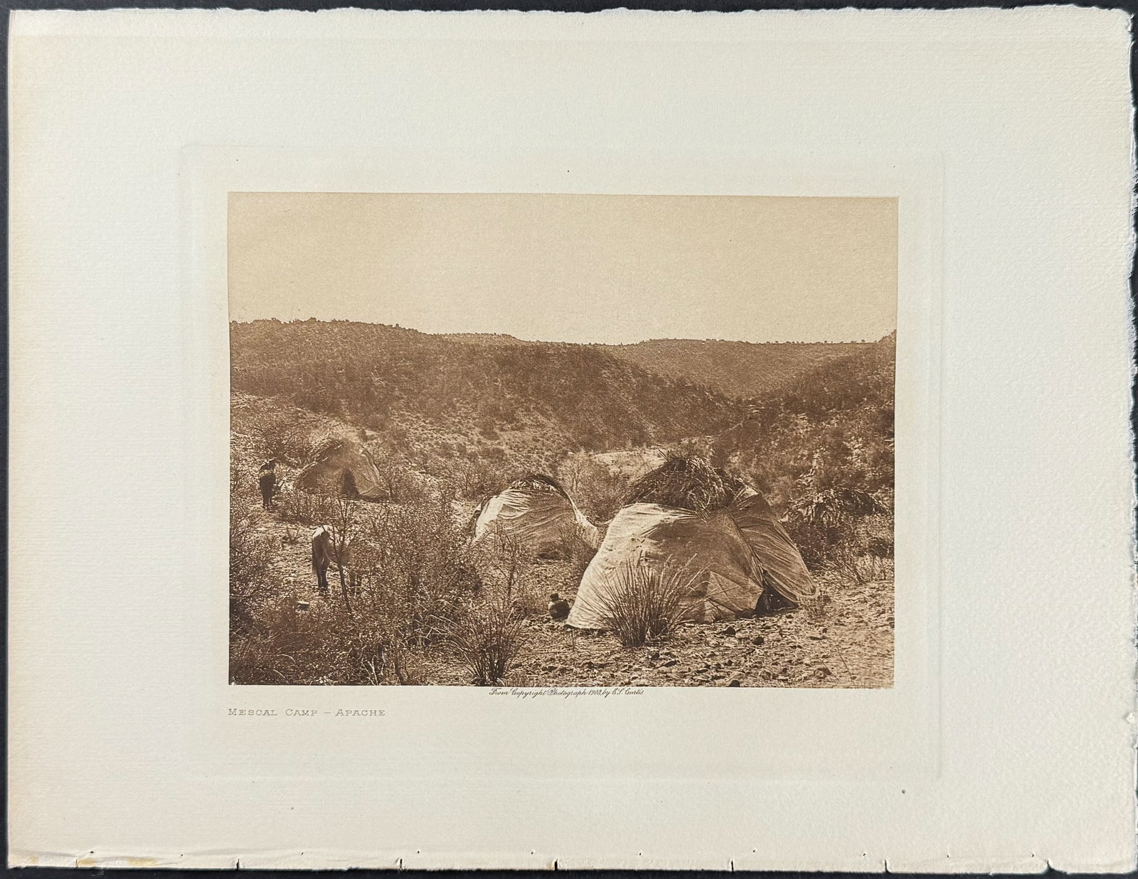 Edward Curtis - Mescal Camp - Apache - 2