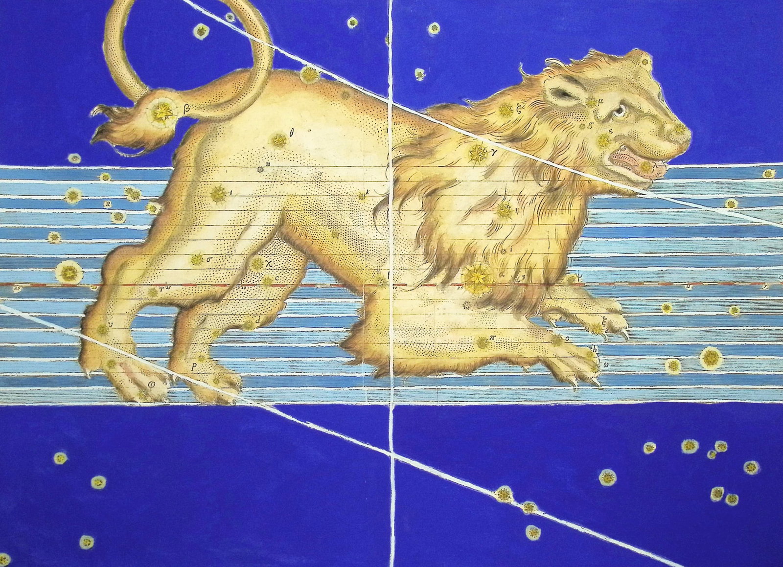Bayer - Constellation or Star Chart of Leo (Lion) (1 of 2)