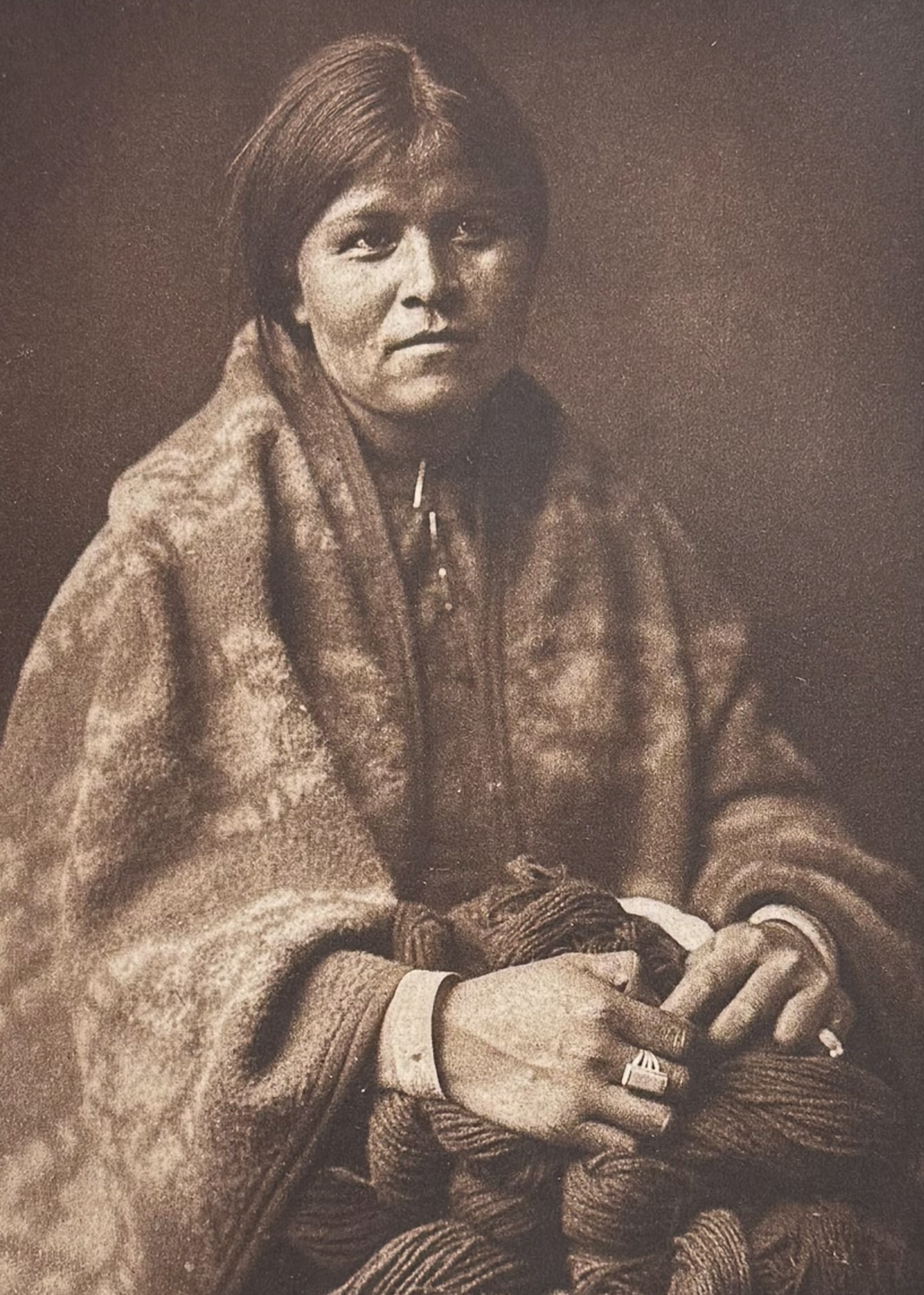Edward Curtis - The Blanket Maker - Navaho (1 of 2)