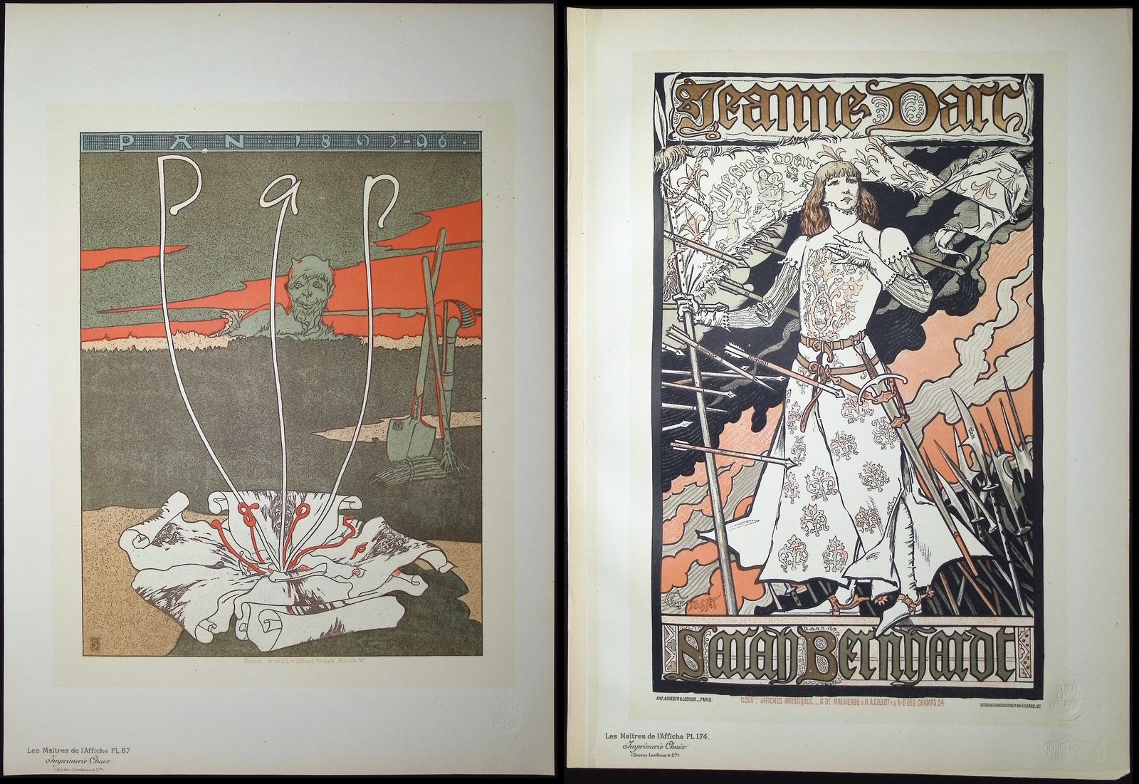 Maitres Affiches - 9 Poster Lithographs (1 of 10)