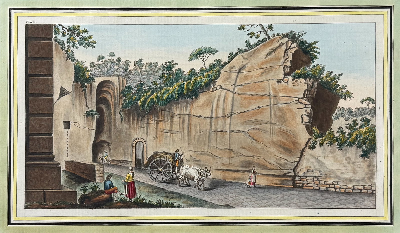 Hamilton & Fabris - Entrance of the Grotta of Pausilipo. 16 (1 of 2)