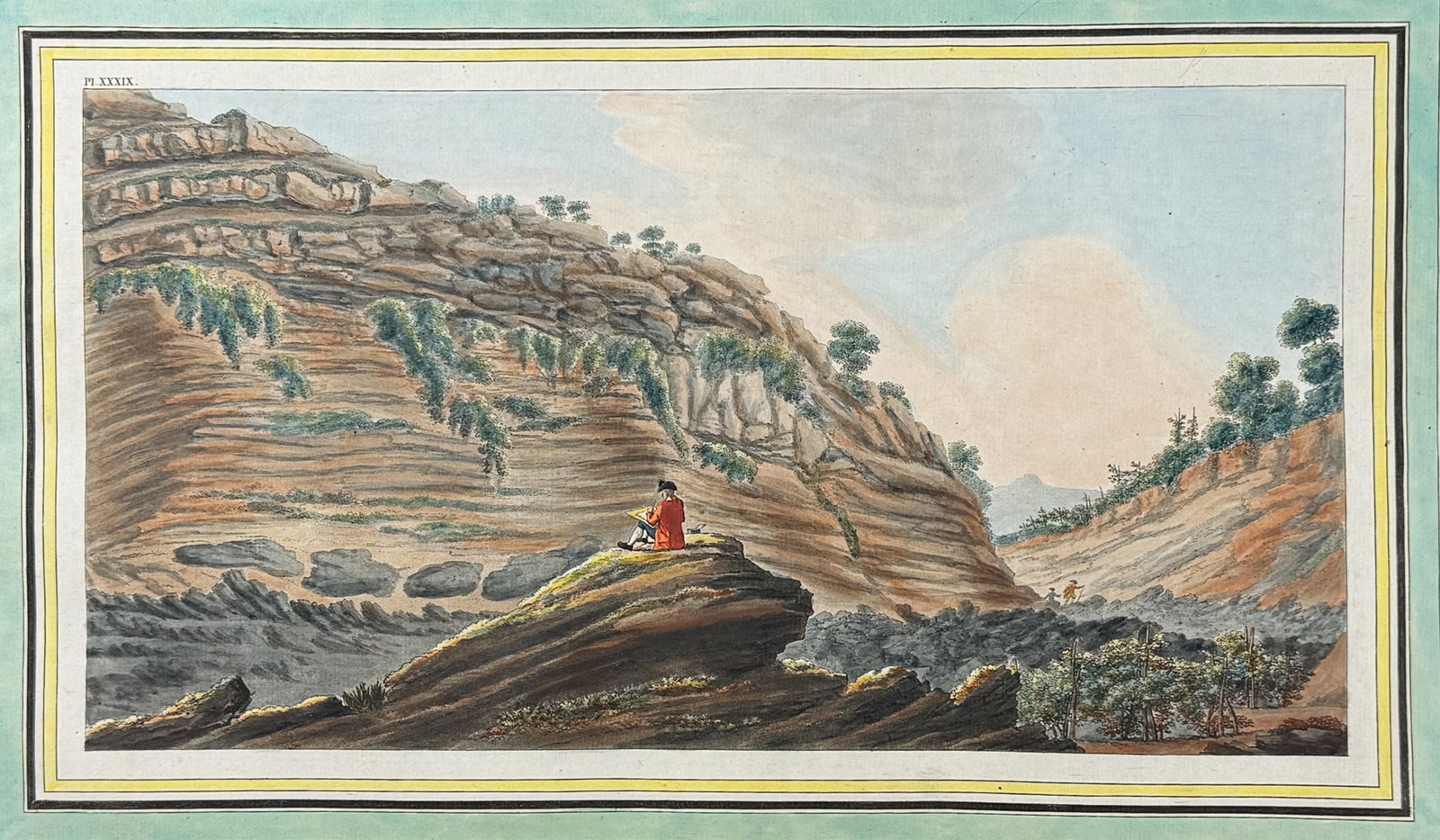 Hamilton & Fabris - Interior view of one of the deepest hollow ways cut by the torrents of rain (1 of 2)