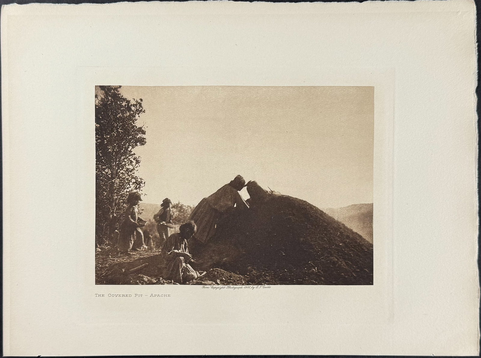 Edward Curtis - The Covered Pit - Apache - 2