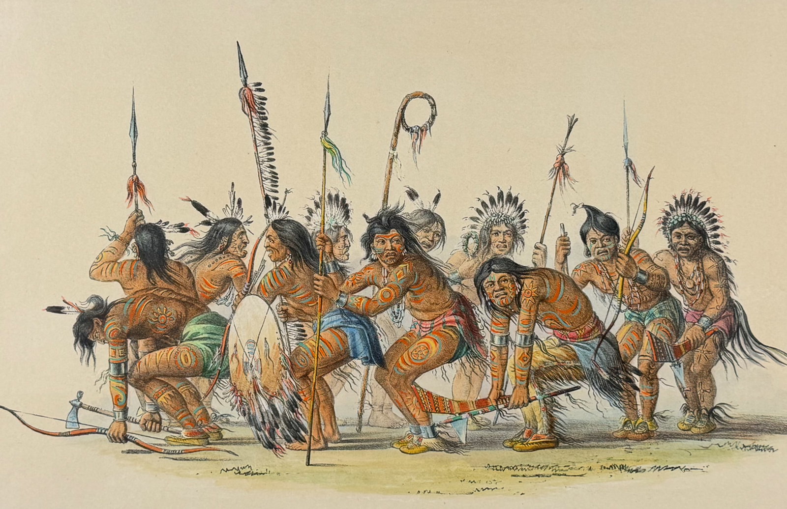 Catlin, Folio - The War Dance (1 of 2)