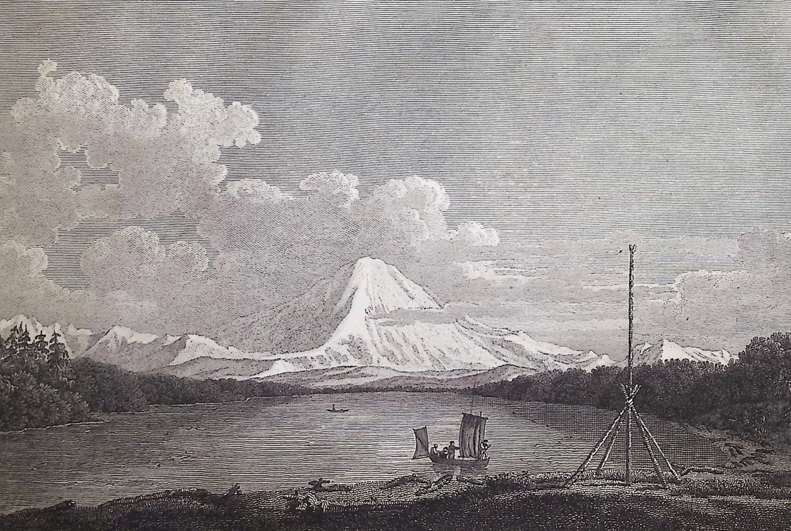 Vancouver - Mount Rainier, seen from the southern part of Admiralty Inlet [Le Mont Rainier, vu de la (1 of 2)
