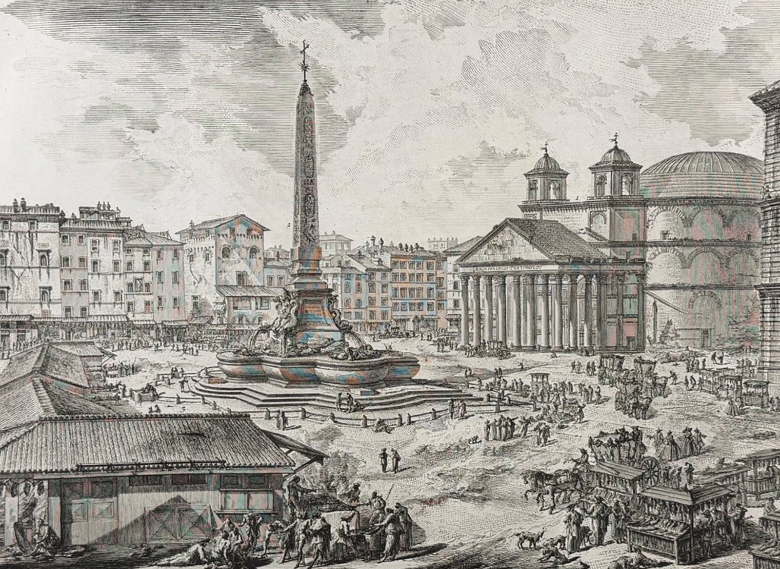 Piranesi, Folio - View of the Piazza della Rotonda (with the Pantheon in the background) [Veduta (1 of 2)