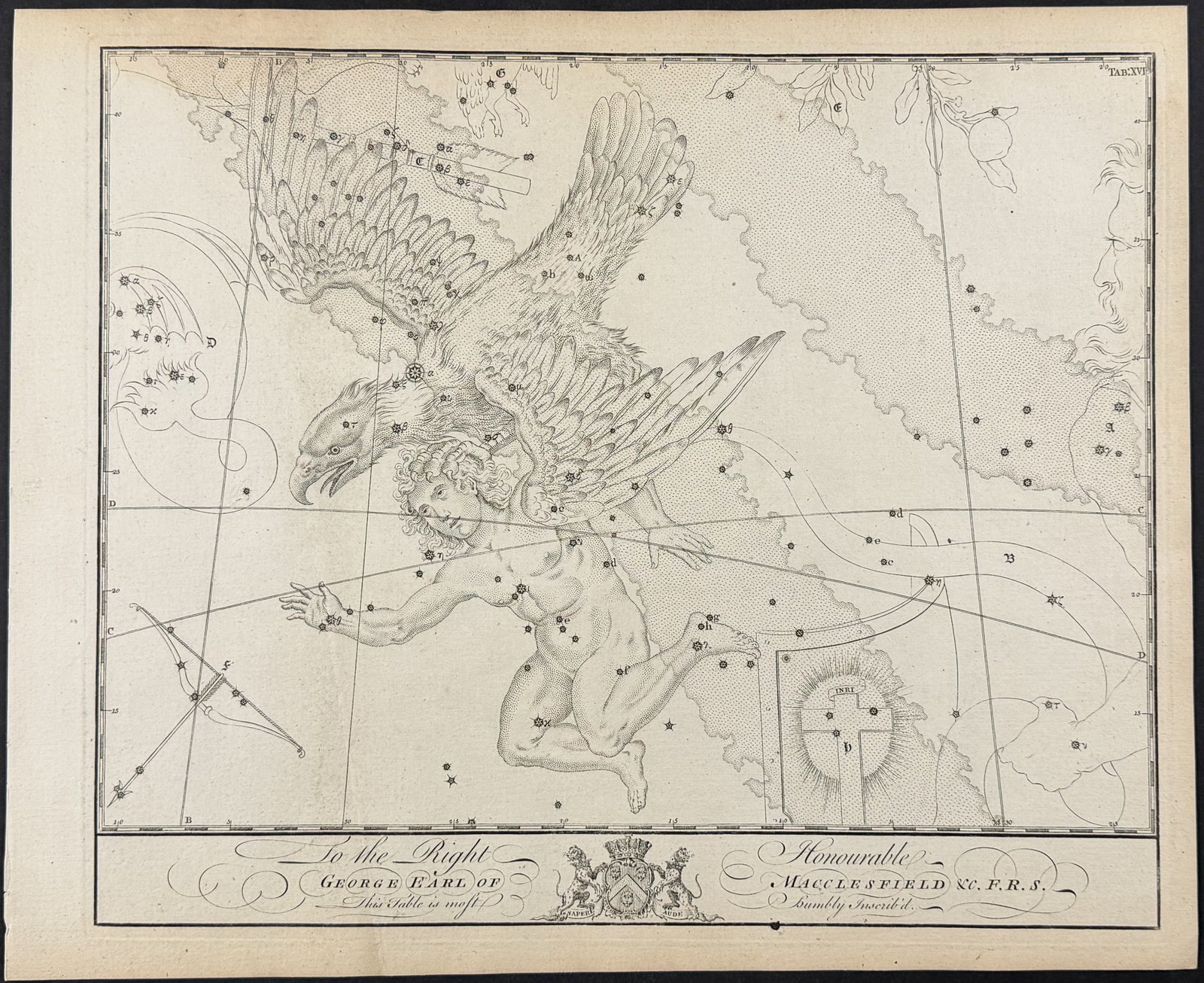 Flamsteed - Constellation or Celestial Chart of Andromeda, Triangle, Perseus (1 of 1)