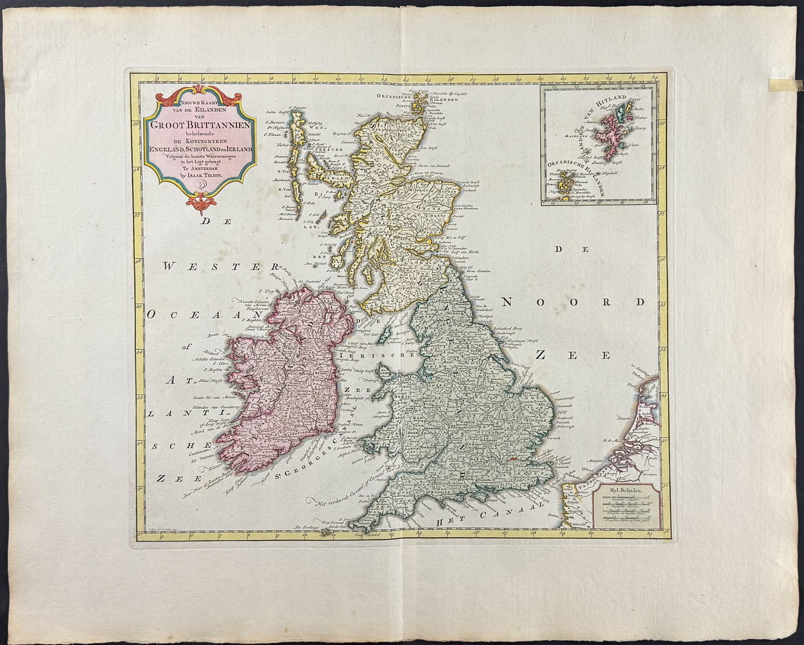 Tirion - Map of the British Isles (Great Britain or England, Scotland, Ireland) (1 of 1)