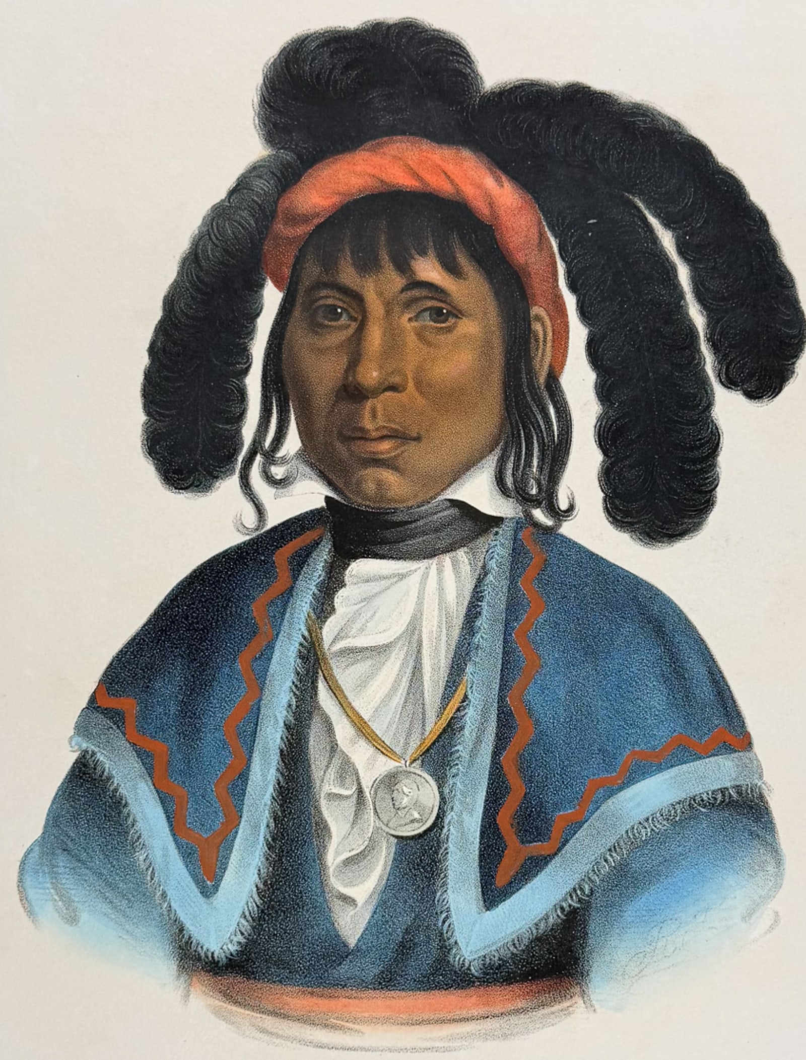 McKenney & Hall, Folio - Micanopy, A Seminole Chief (1 of 2)