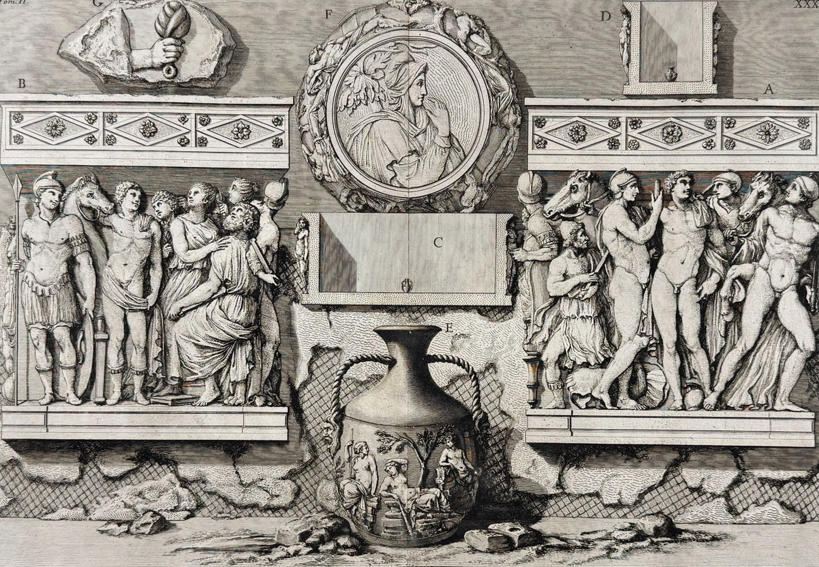 Piranesi - Roman Architecture & Antiquities. 35 (1 of 2)
