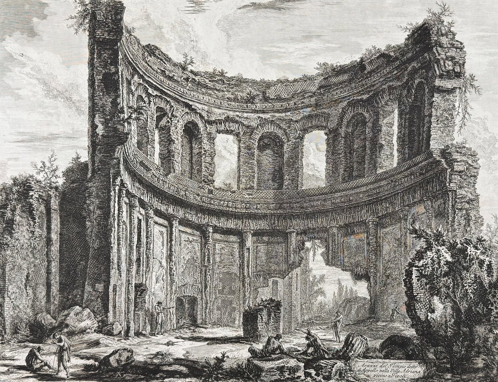 Piranesi, Folio - Remains of the Temple called that of Apollo in Hadrian?s Villa near Tivoli [Avanzi (1 of 2)