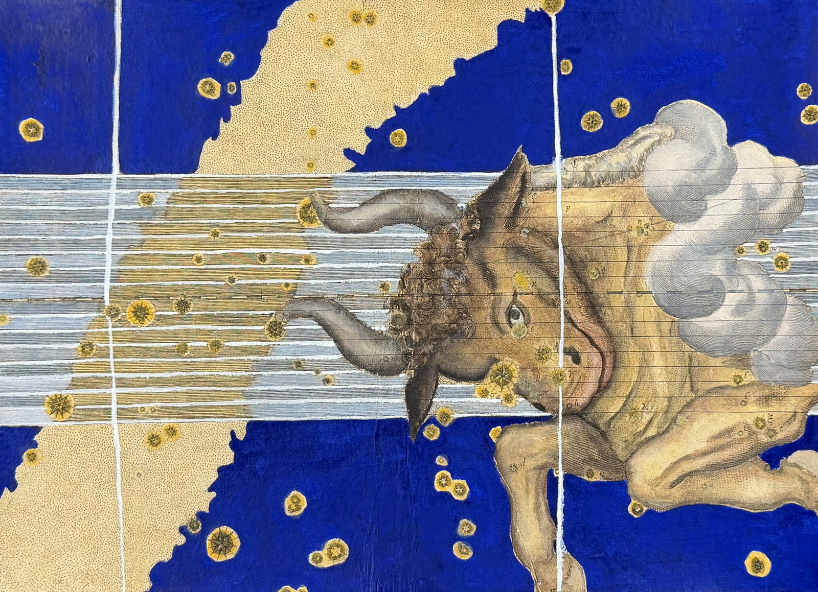 Bayer - Constellation or Star Chart of Taurus, Bull (1 of 2)