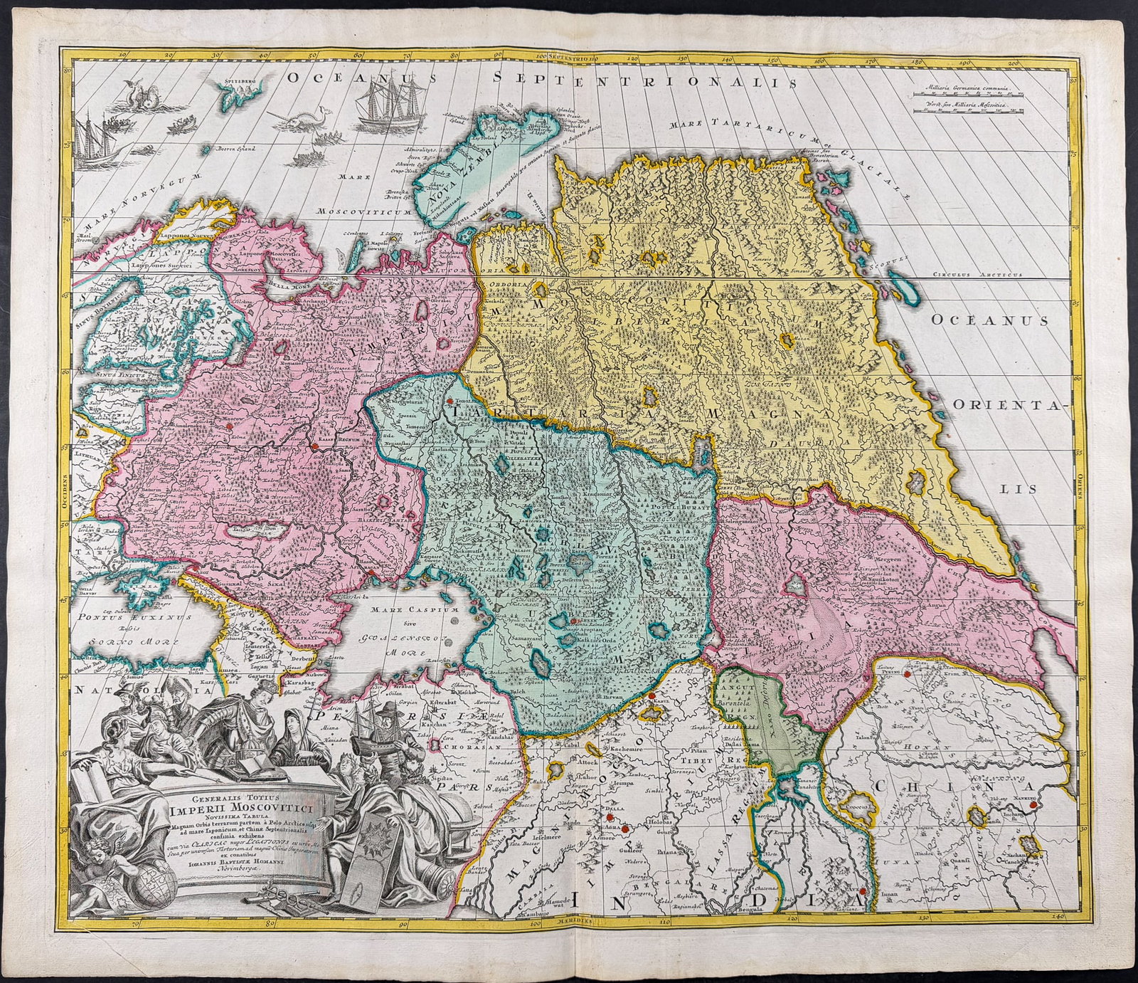 Visscher - Map of Moscow, Russia (1 of 2)