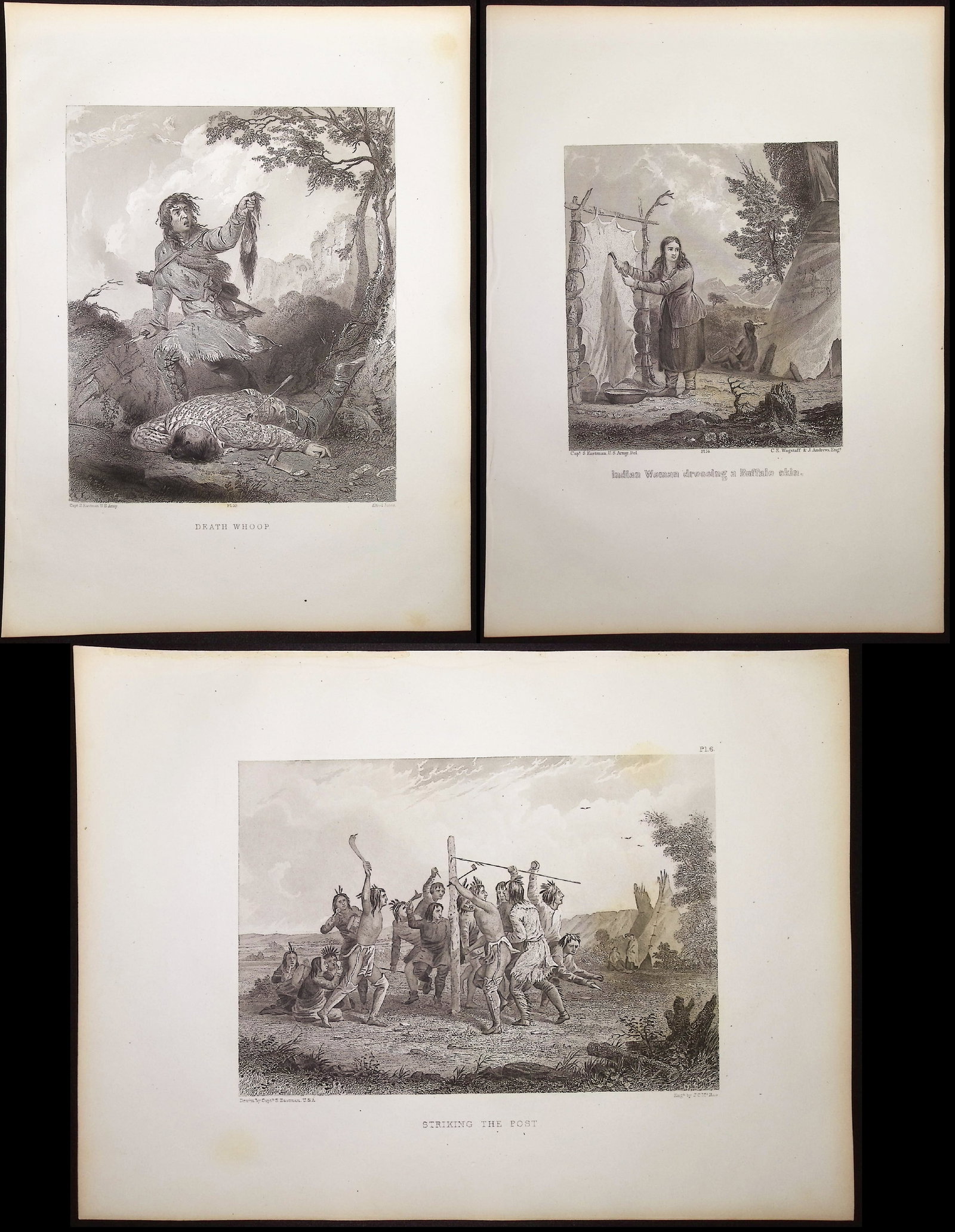 Eastman - 3 Native American Engravings (1 of 4)