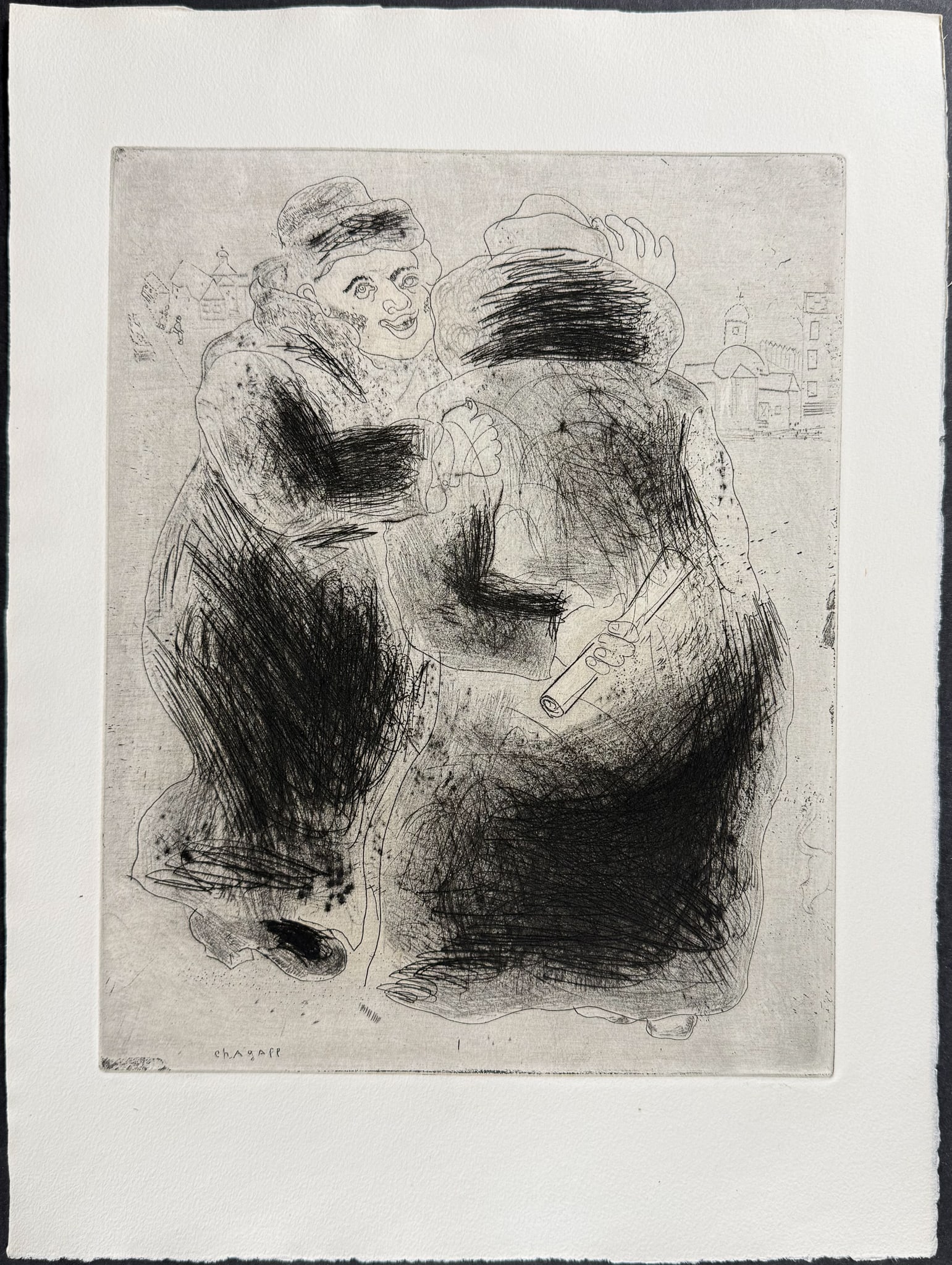 Chagall - The Encounter in a Cloak - La Recontre en Houppelande (1 of 1)