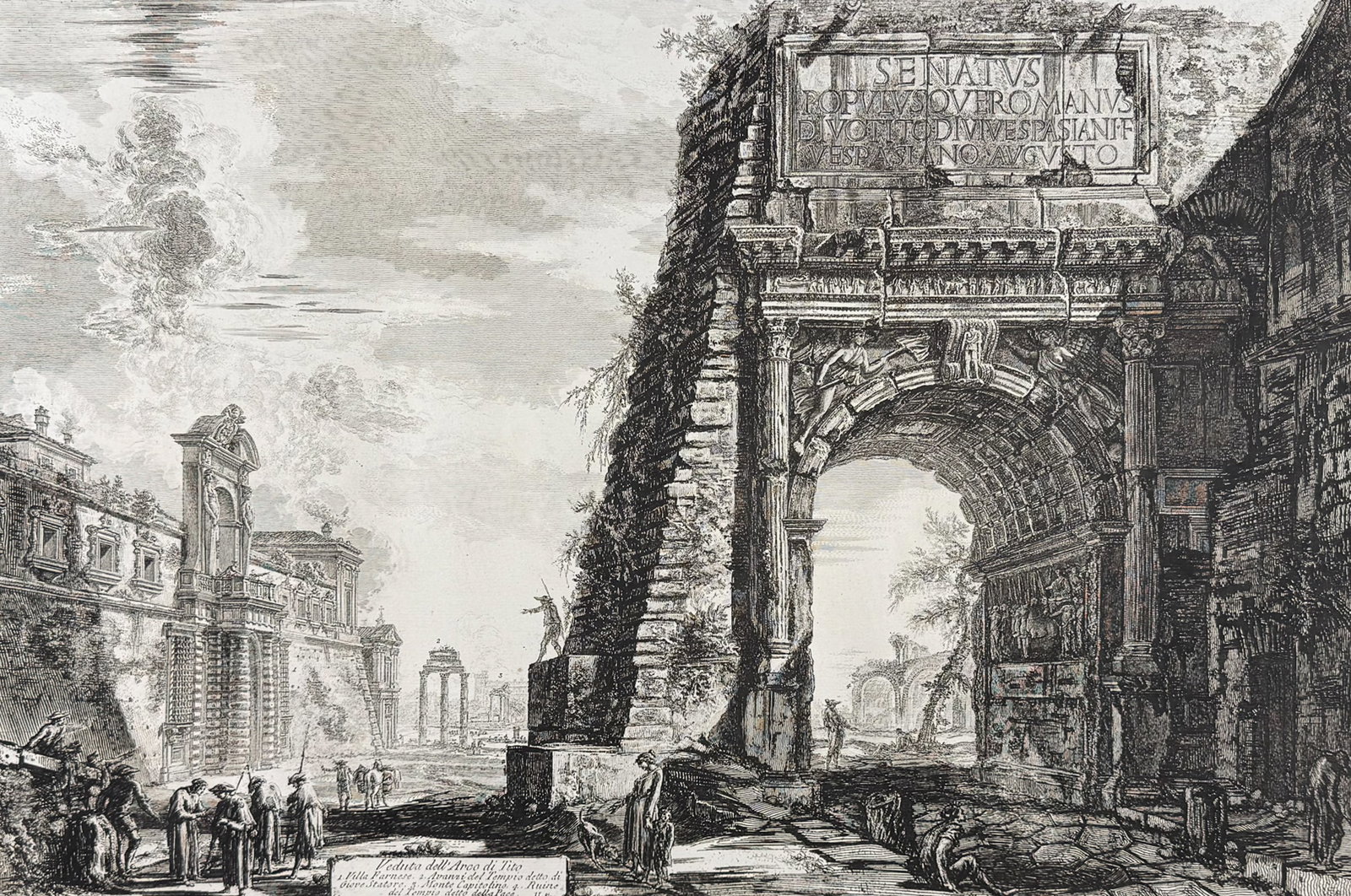Piranesi, Folio - View of the Arch of Titus [Veduta dell'Arco di Tito] (1 of 2)
