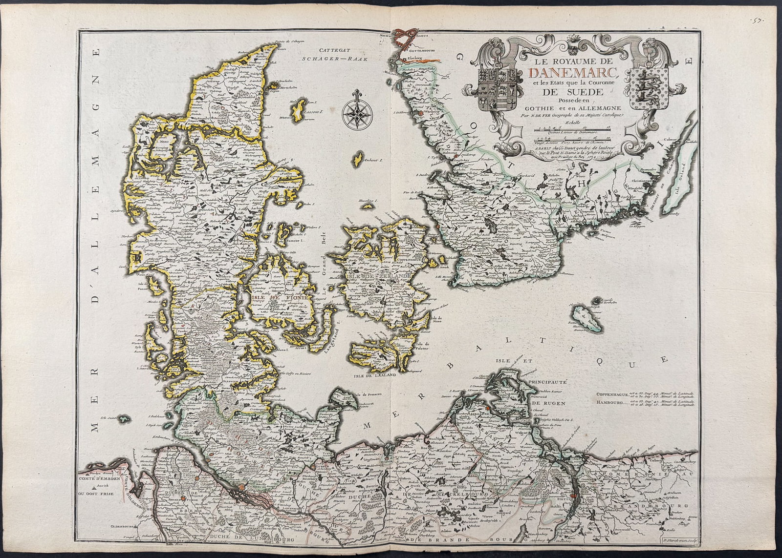 De Fer - Map of Denmark (1 of 1)