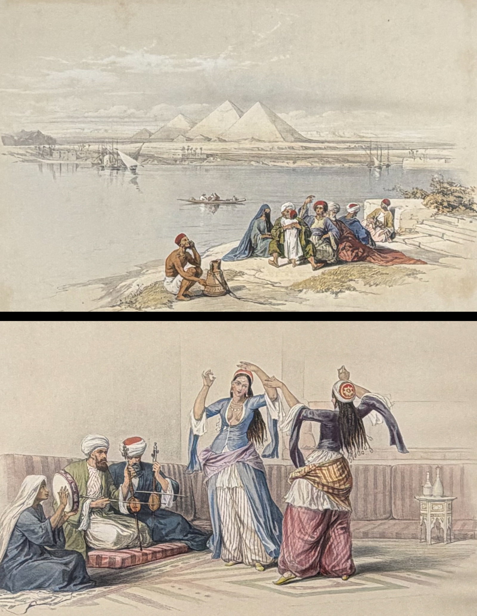 David Roberts, RSE - 5 Lithographs from Holy Land, Syria, Idumea, Arabia, Egypt, & Nubia (1 of 8)