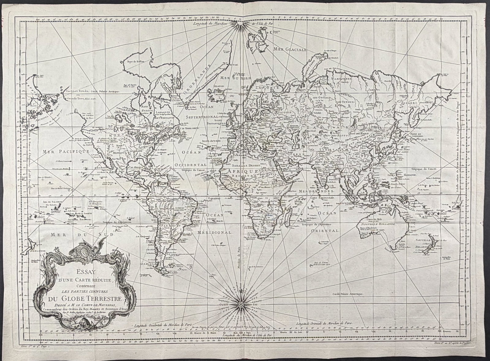 Prevost - Map of the World (including the Americas, Australia or New Holland, and New Zealand) (1 of 2)
