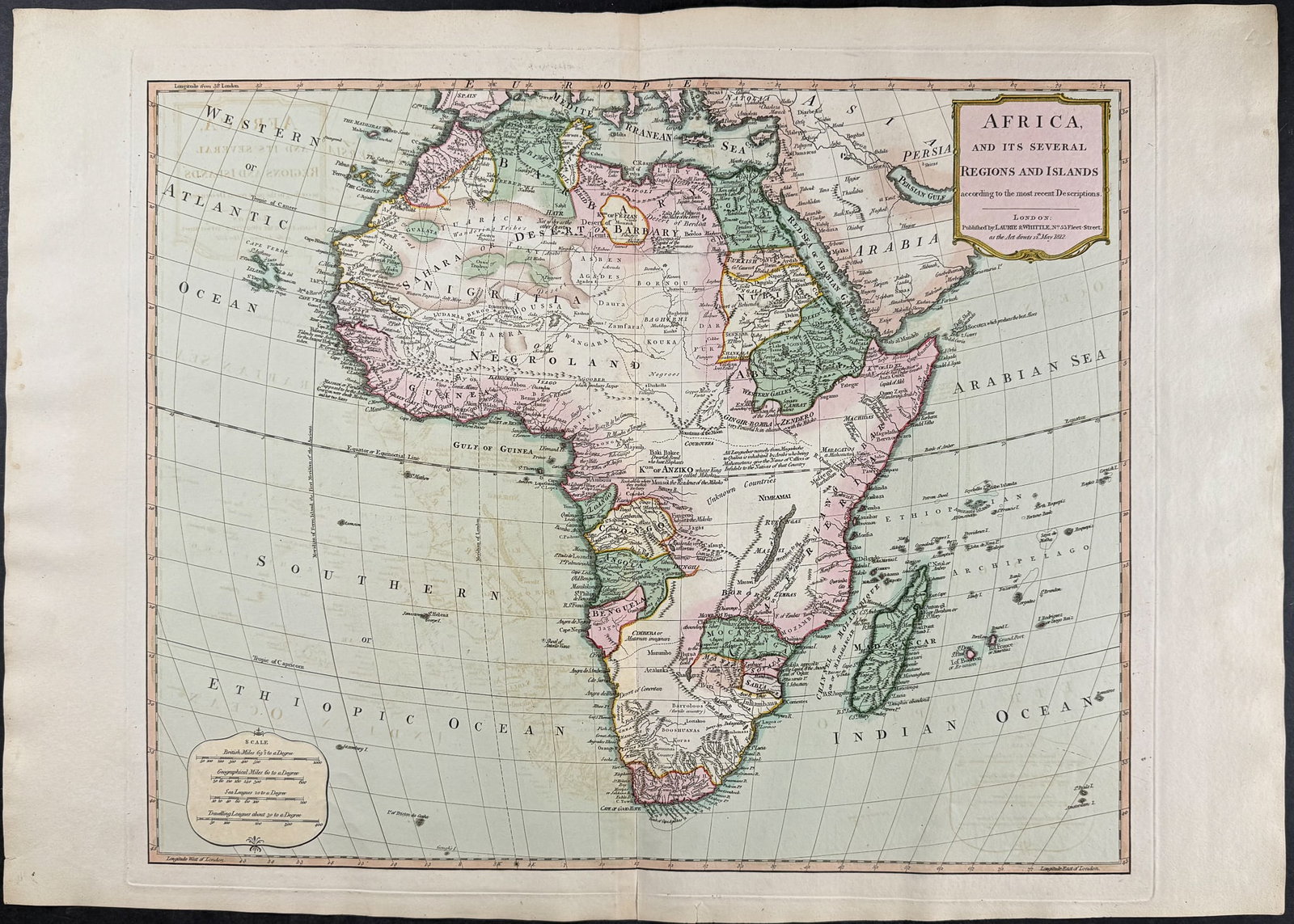 Laurie & Whittle - Map of Africa [Africa, with its several Regions and Islands] (1 of 1)
